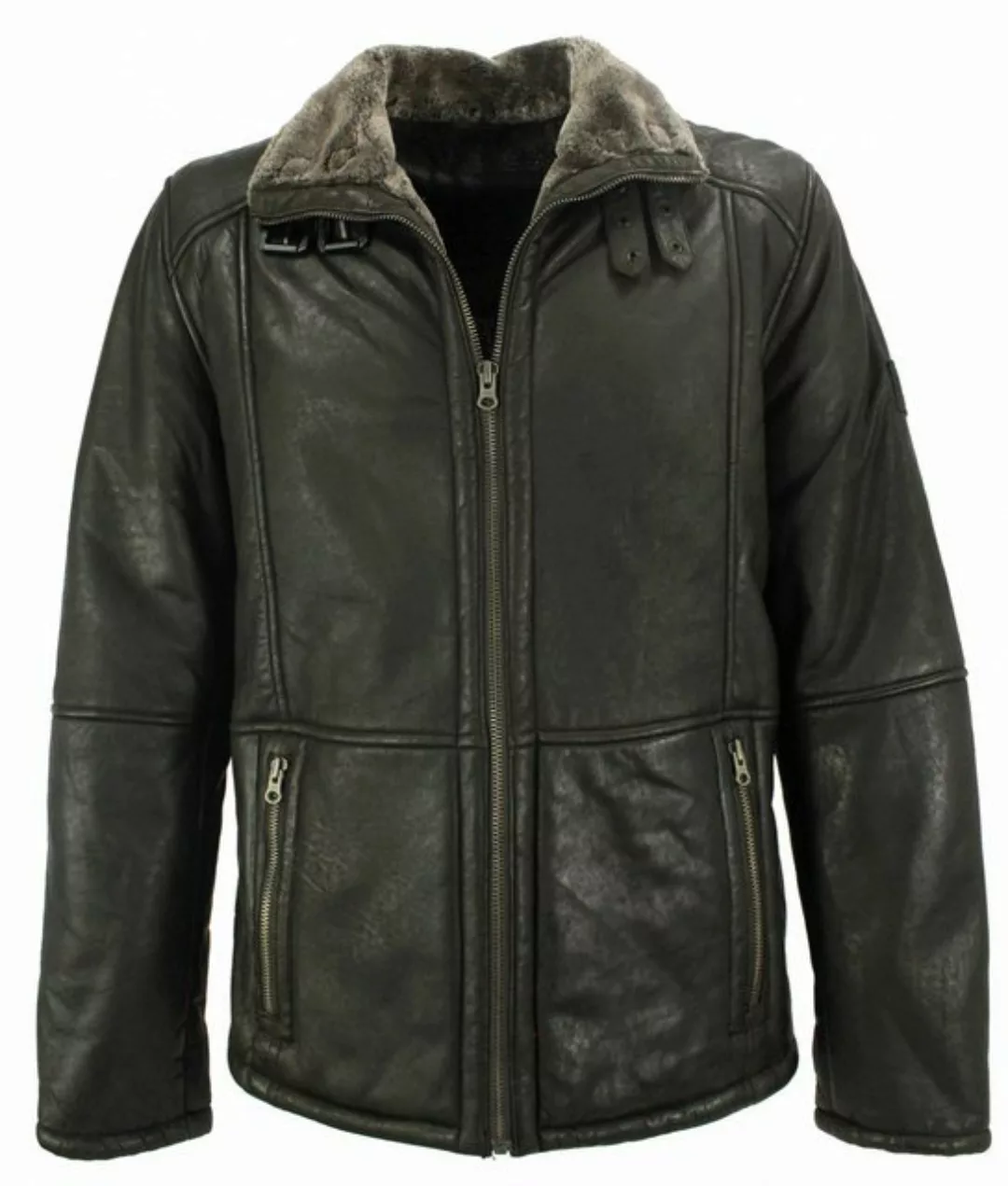 Redpoint Lederjacke Redpoint - Herren Lederjacke Lammnubuk dunkelbraun günstig online kaufen