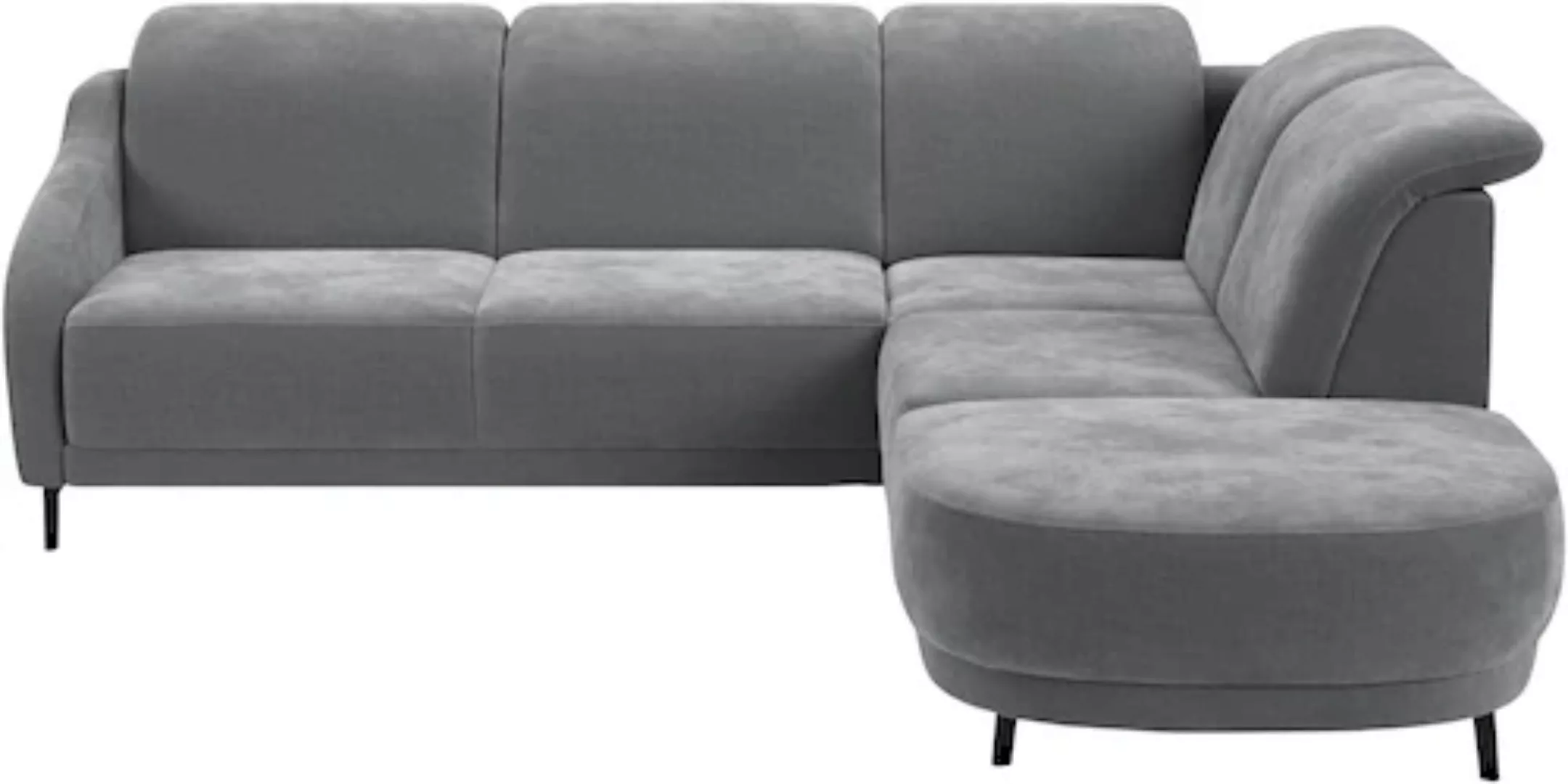 sit&more Ecksofa »Blues L-Form«, wahlweise mit Klapptisch und USB günstig online kaufen