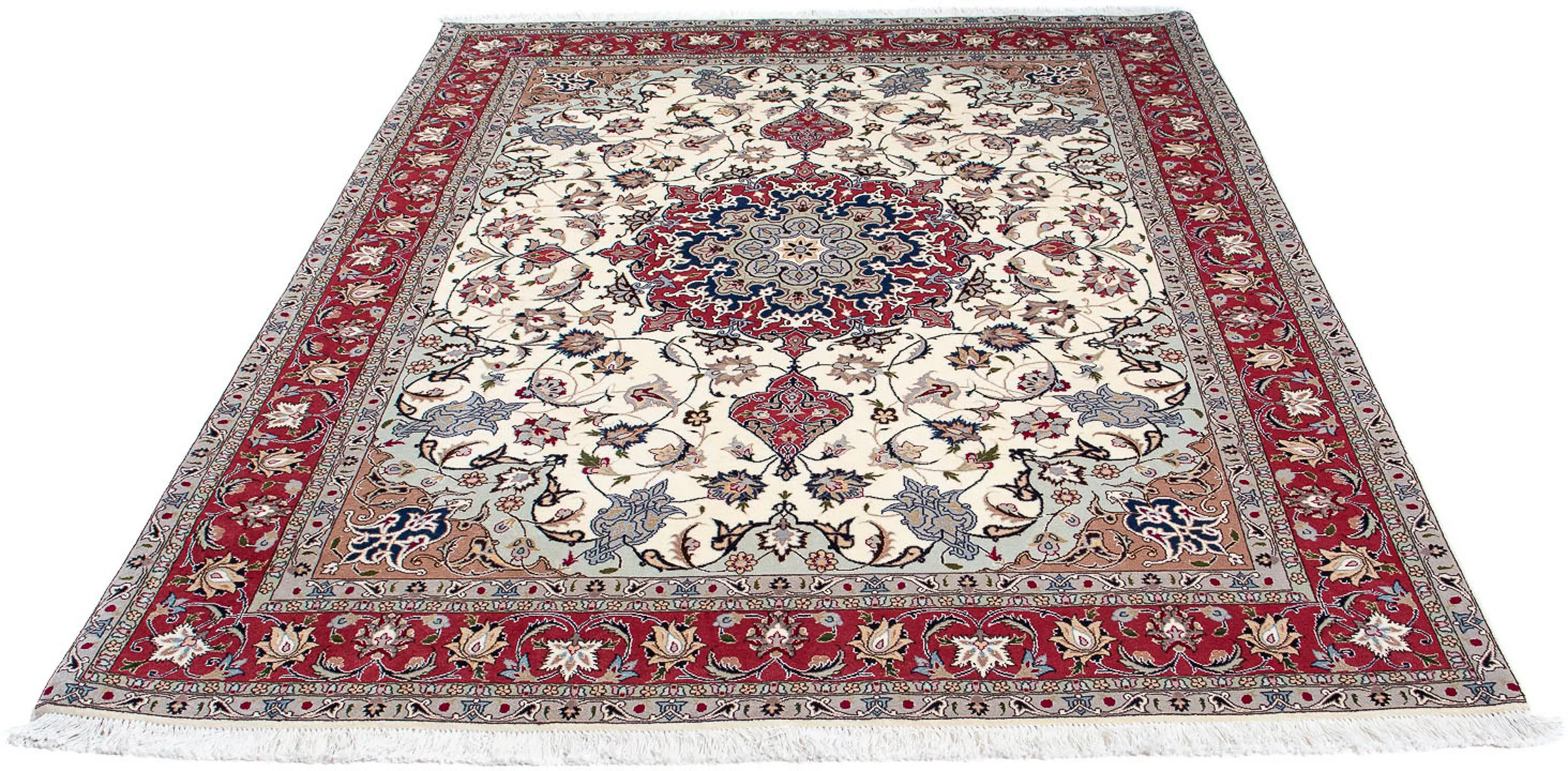 morgenland Orientteppich »Perser - Täbriz - Royal - 202 x 156 cm - beige«, günstig online kaufen