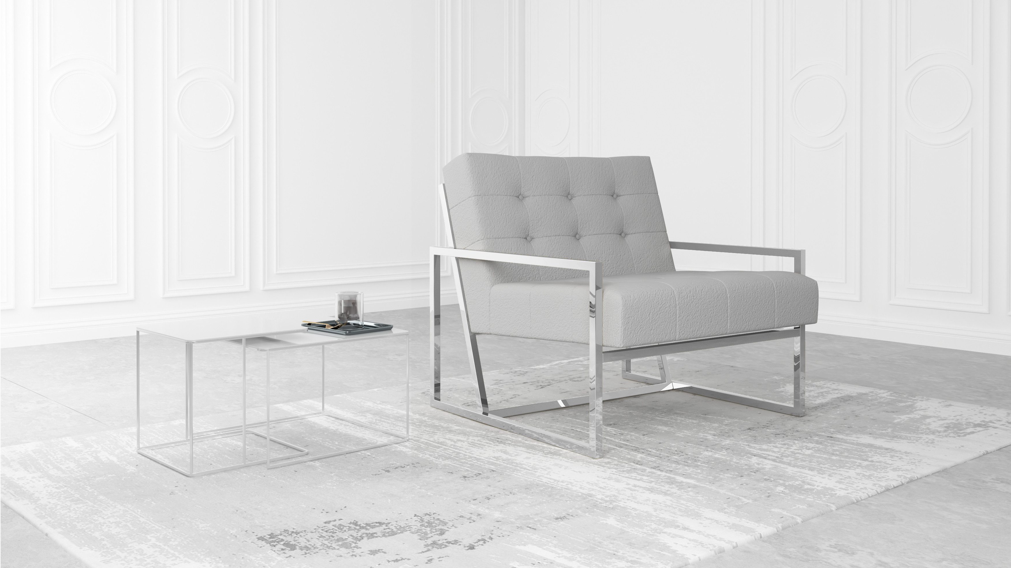 S-Style Möbel Loungesessel Tampa mit Metallfüße günstig online kaufen
