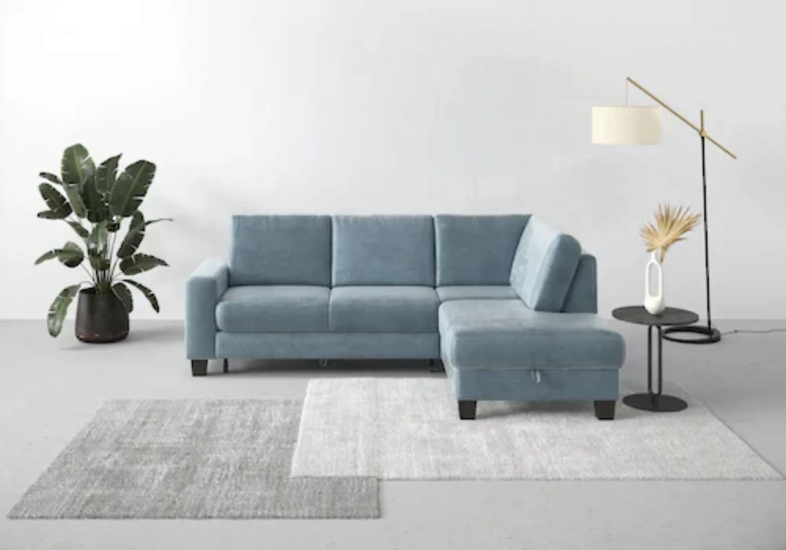 Home affaire Ecksofa Summer L-Form, mit Ottomane, mit oder ohne Bettfunktio günstig online kaufen