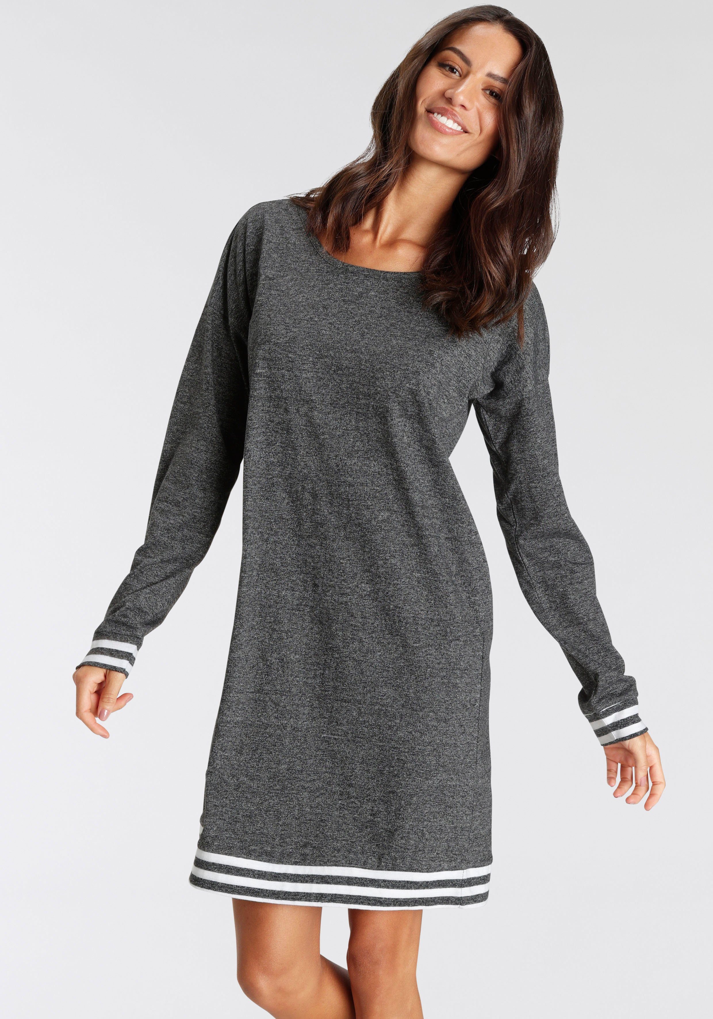 Vivance Dreams Sleepshirt, mit Streifen-Details günstig online kaufen