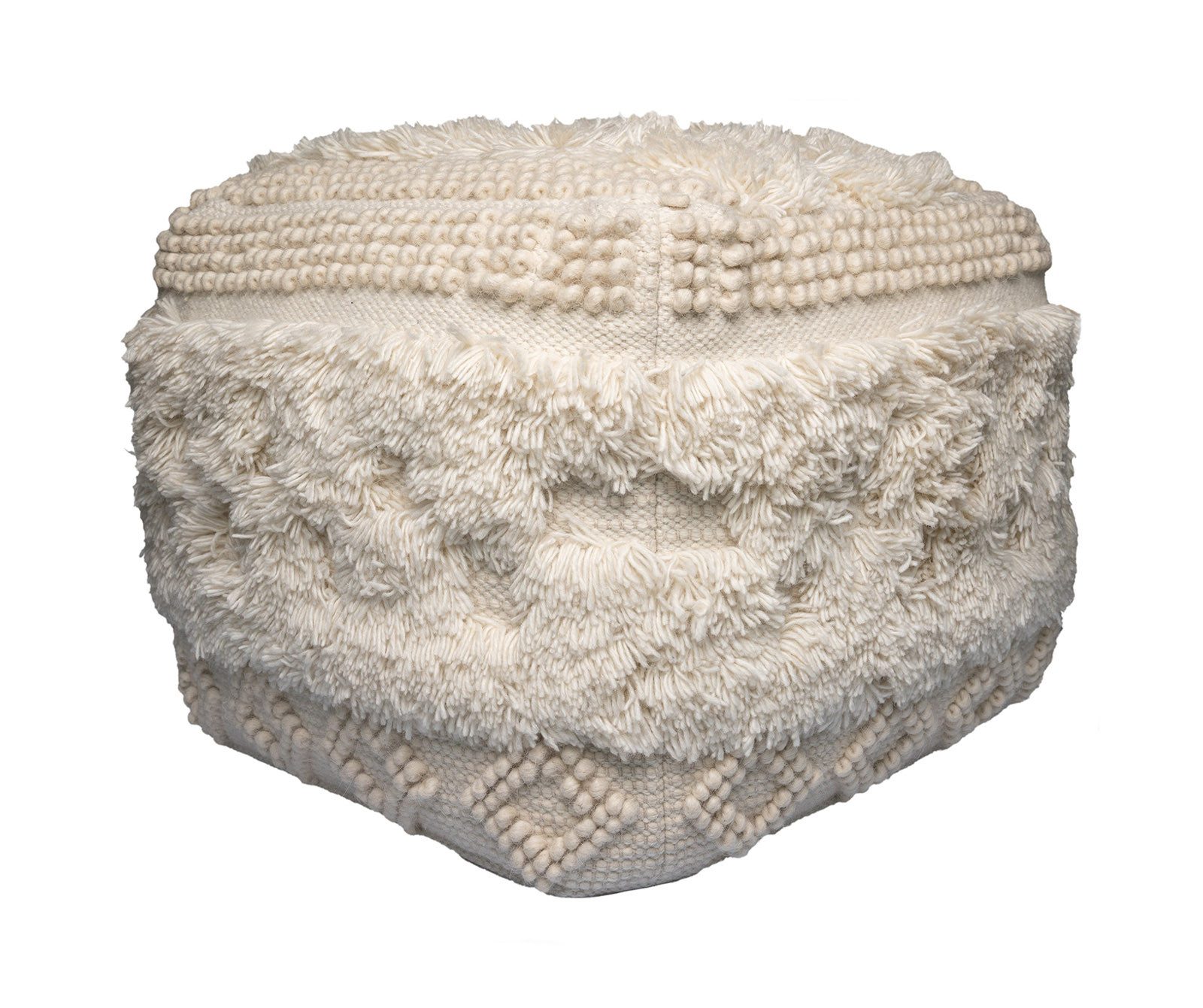 Qiyano Hocker Pouf Amare Groß Natur günstig online kaufen