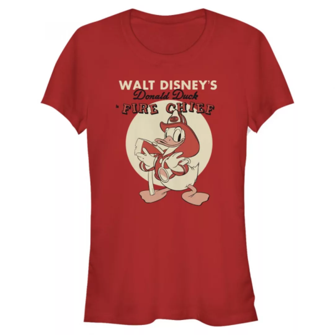 Disney - Micky Maus - Donald Duck Vintage Fireman Donald - Frauen T-Shirt günstig online kaufen