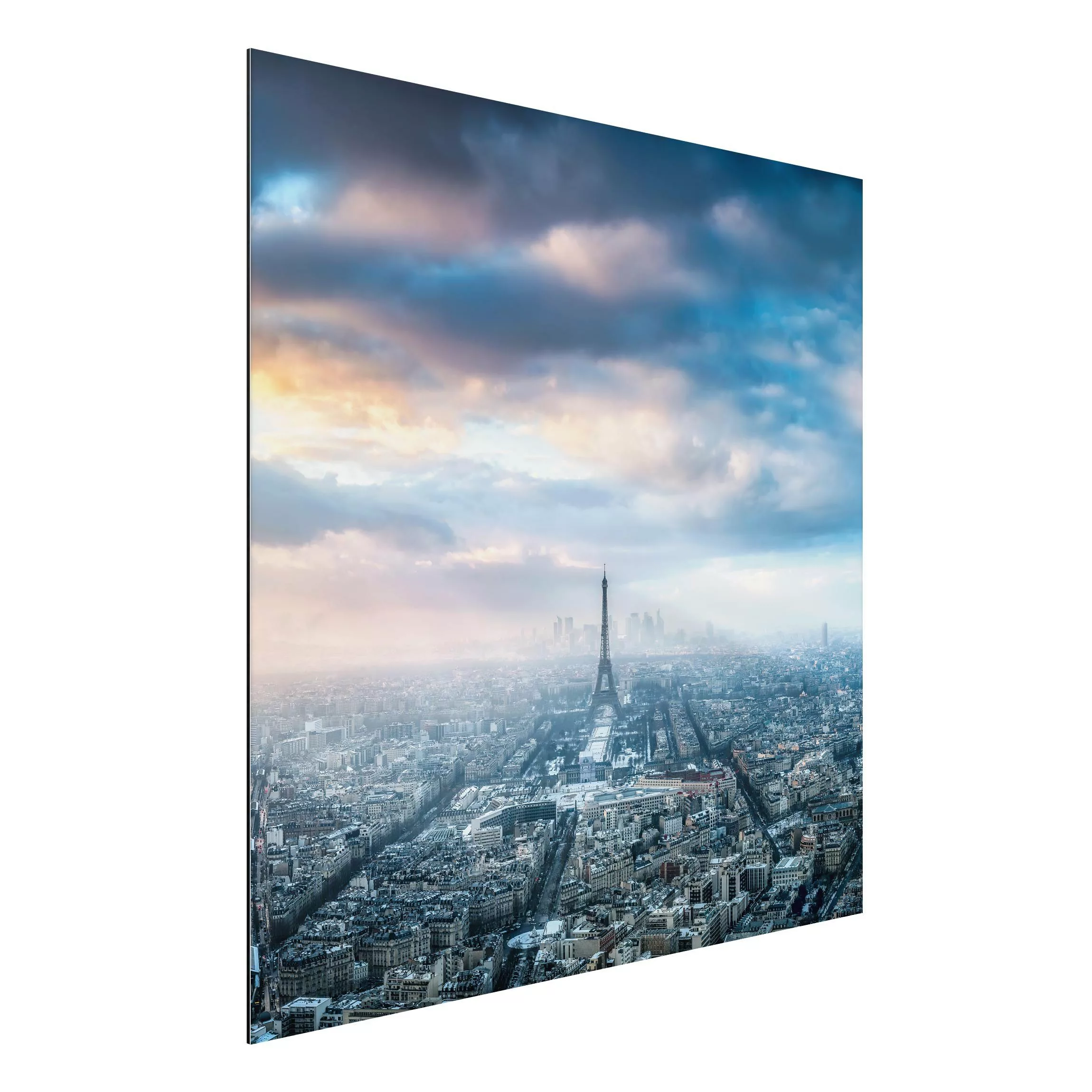 Alu-Dibond Bild Winter in Paris günstig online kaufen