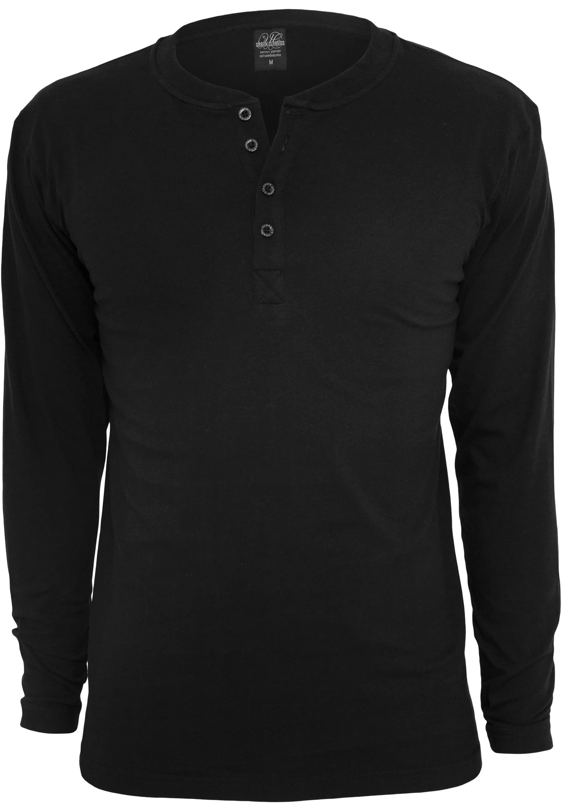 URBAN CLASSICS T-Shirt "Urban Classics Herren Basic Henley L/S Tee" günstig online kaufen