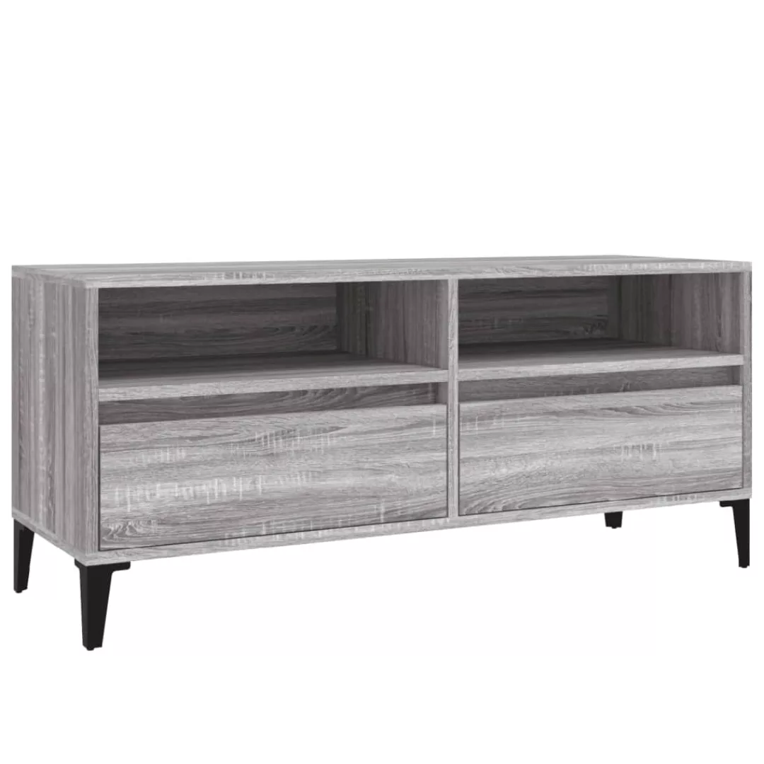 Vidaxl Tv-schrank Grau Sonoma 100x34,5x44,5 Cm Holzwerkstoff günstig online kaufen