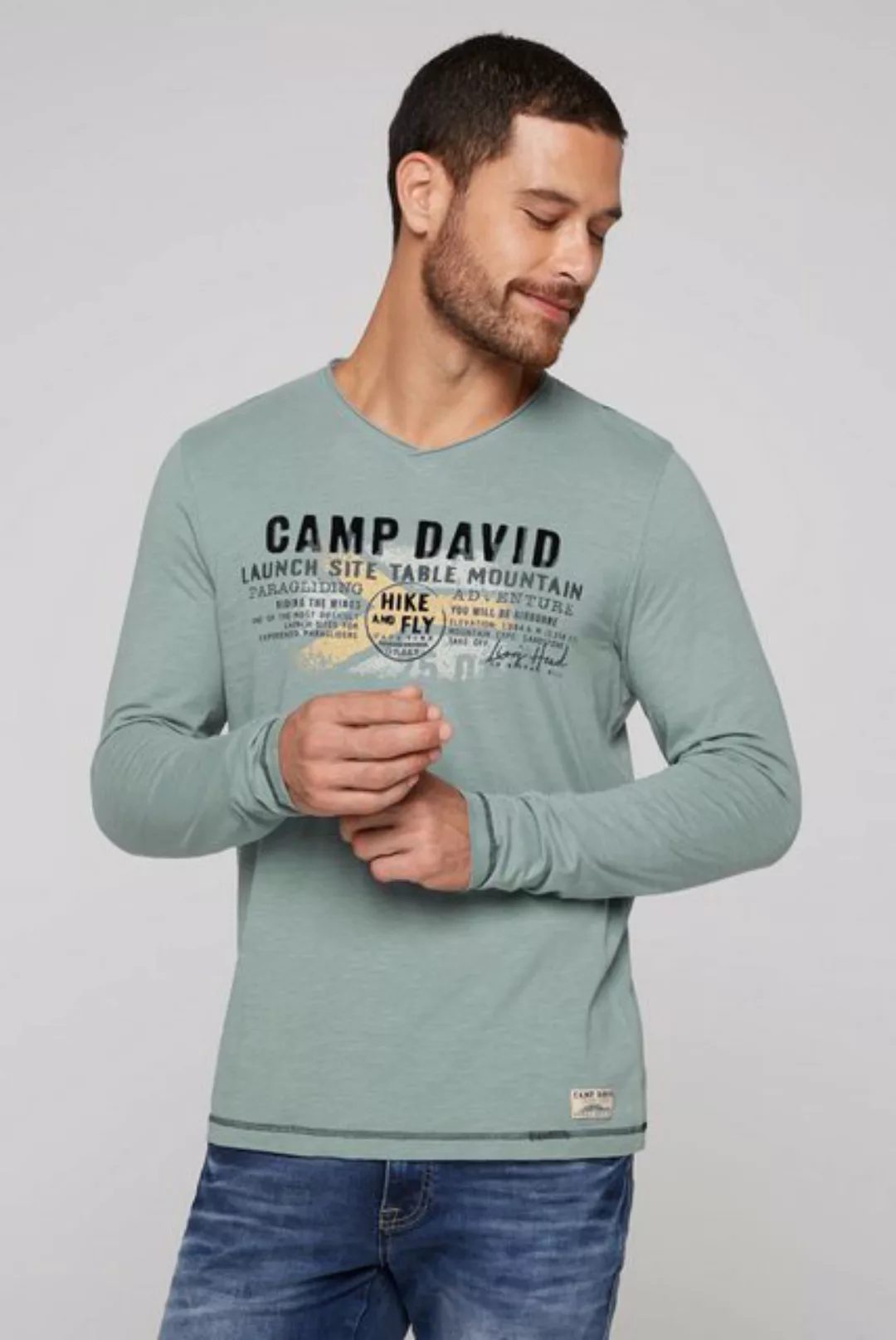 CAMP DAVID Langarmshirt, aus Baumwolle günstig online kaufen