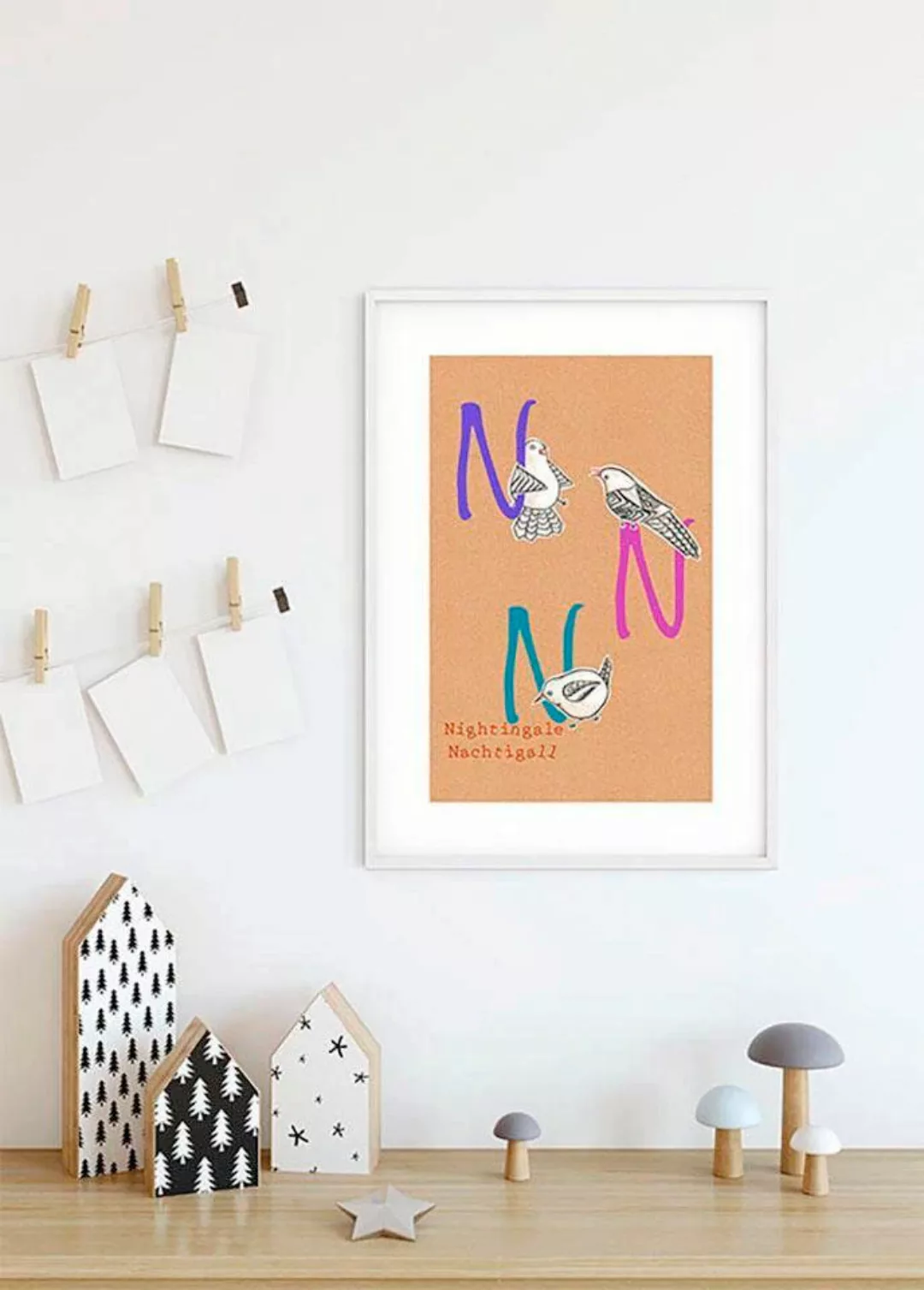 Komar Poster "ABC Animal N", Buchstaben, (1 St.) günstig online kaufen