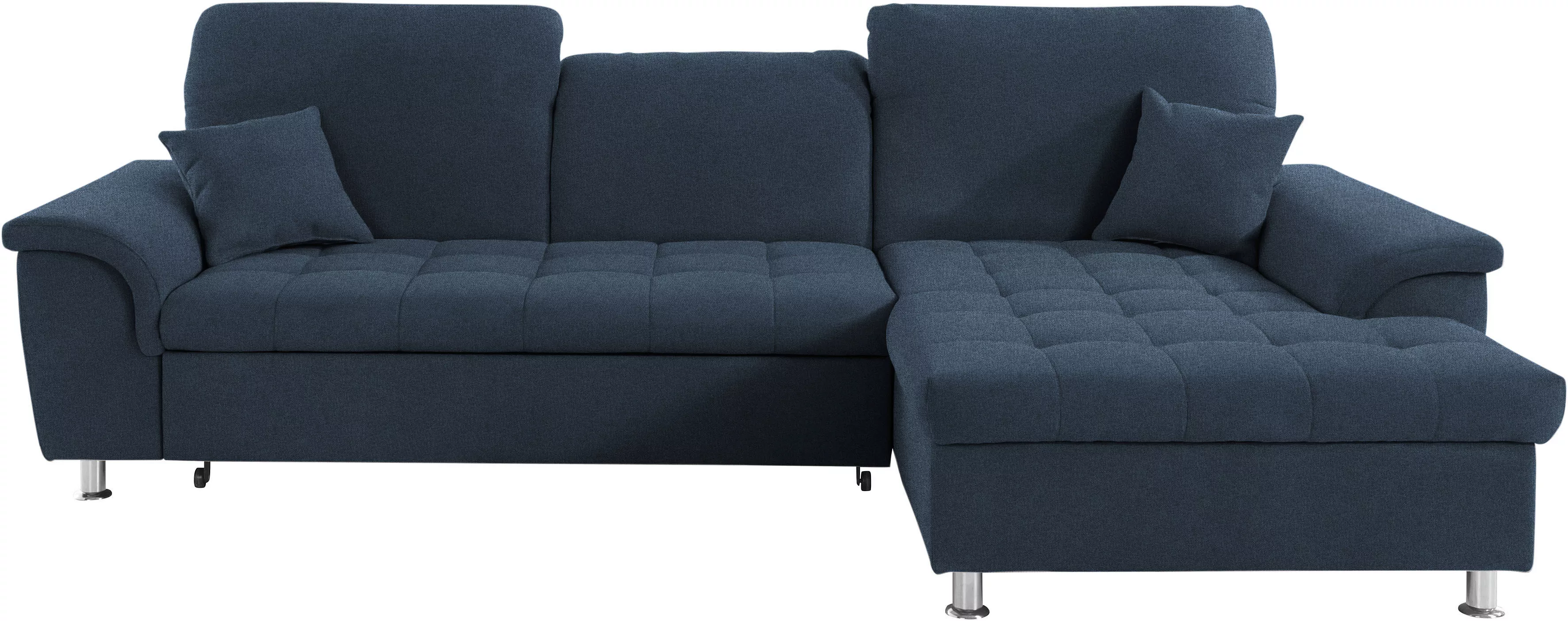 DOMO collection Ecksofa "Franzi L-Form", wahlweise mit Kopfteilverstellung günstig online kaufen