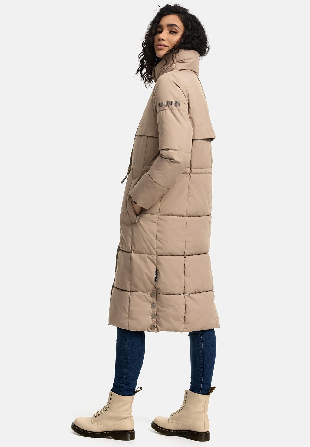 Navahoo Wintermantel "Der Wahnsinn 14", Damen Steppmantel mit Taillenzugban günstig online kaufen
