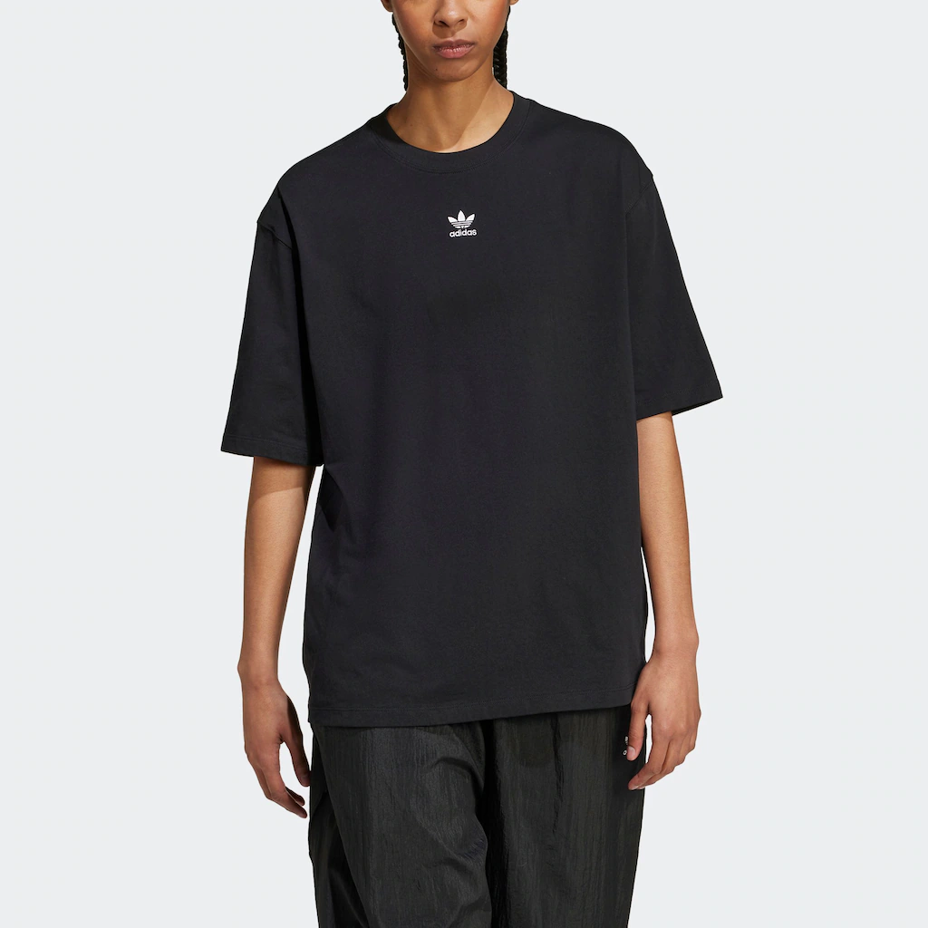 adidas Originals T-Shirt "ESS BOYFR TEE", Boyfriend Style, lockerer Schnitt günstig online kaufen