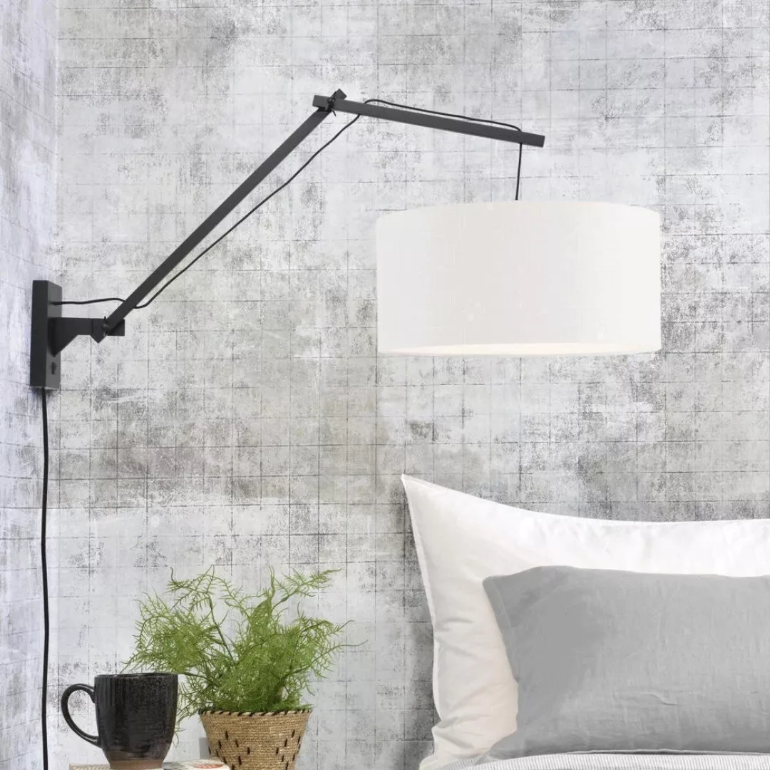 GOOD & MOJO Andes Wandlampe verstellbar weiß Ø47cm günstig online kaufen