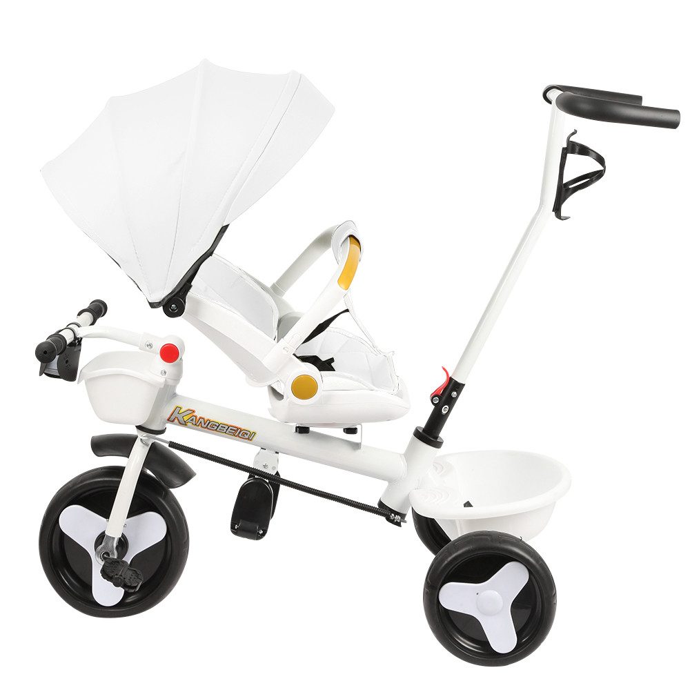 JEOBEST Dreirad Kinderdreirad mit Schubstange Baby günstig online kaufen