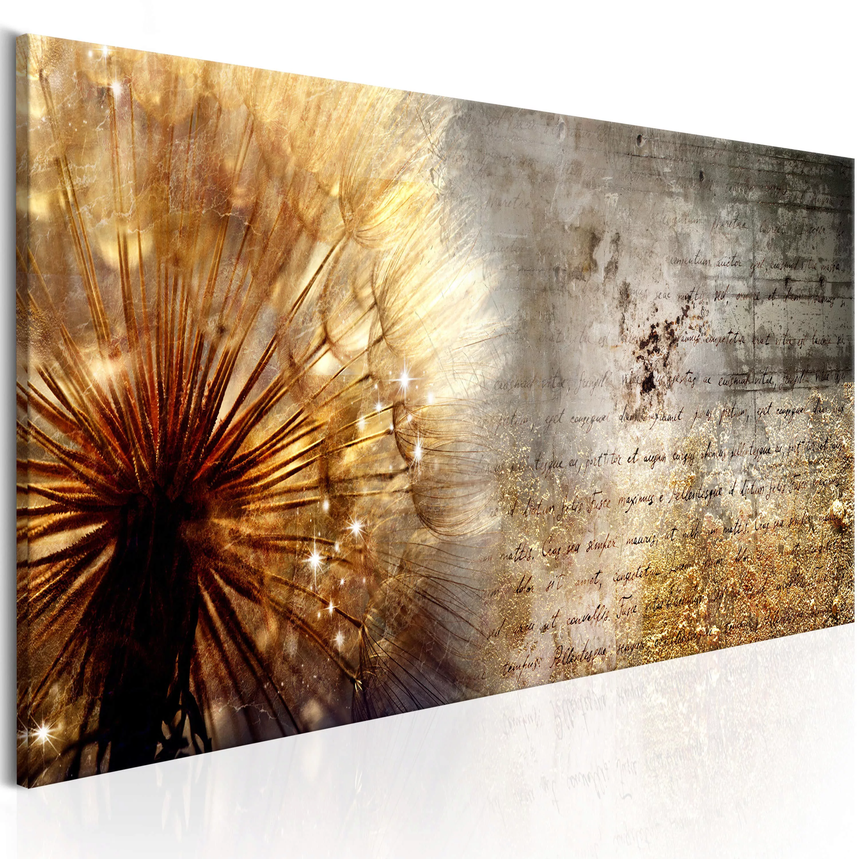 Wandbild - Golden Dandelion günstig online kaufen