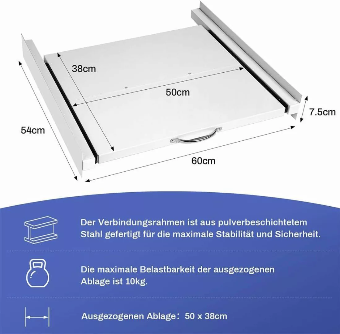 XERSEK Zwischenbaurahmen Metall Verbindungsrahmen mit Ausziehplatte günstig online kaufen