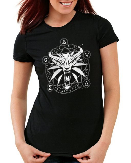 style3 T-Shirt Wolf Crest geralt riva der hexer the witcher günstig online kaufen