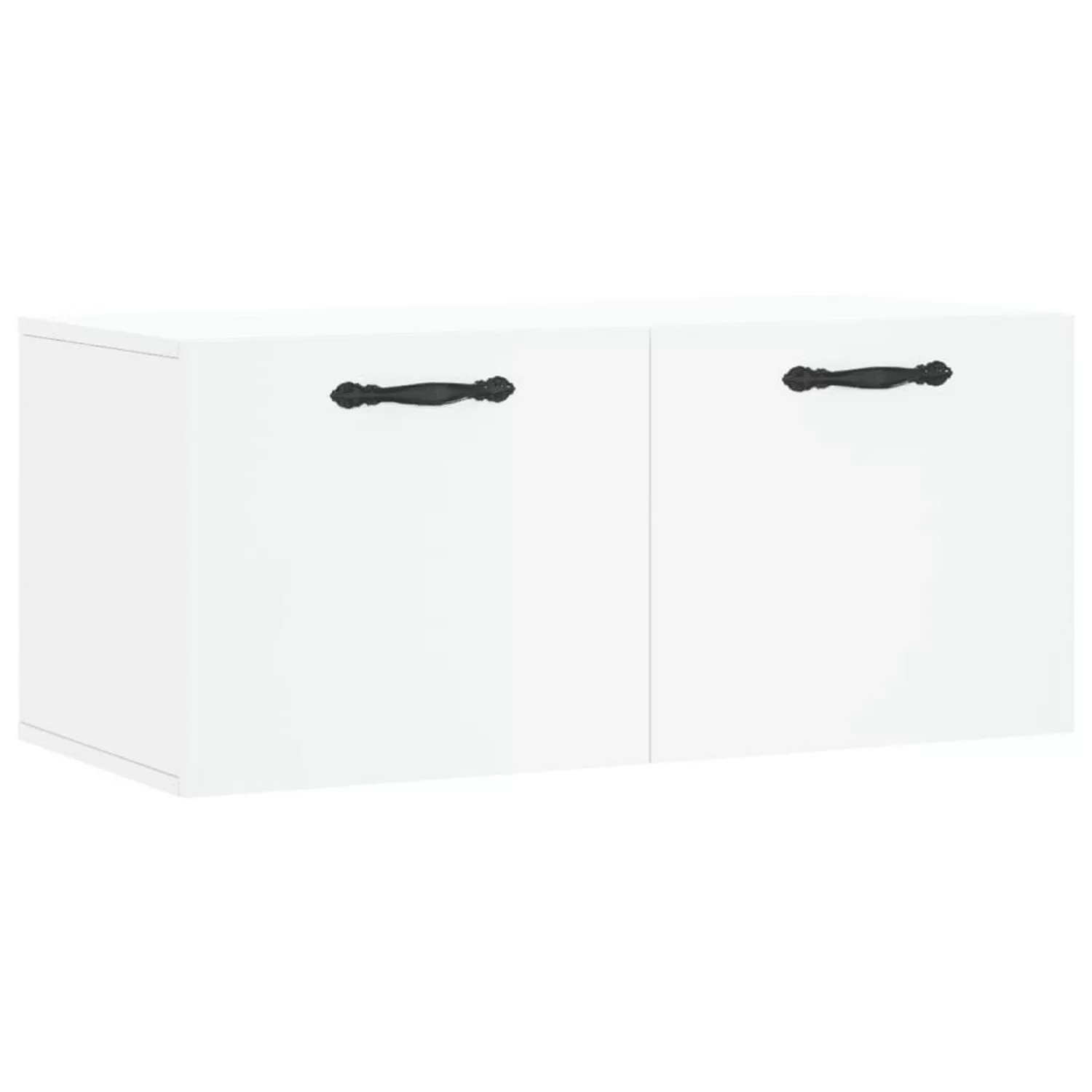 vidaXL Hängeschrank Hängeschrank Wandschrank Weiß 80x36,5x35 cm Spanplatte günstig online kaufen