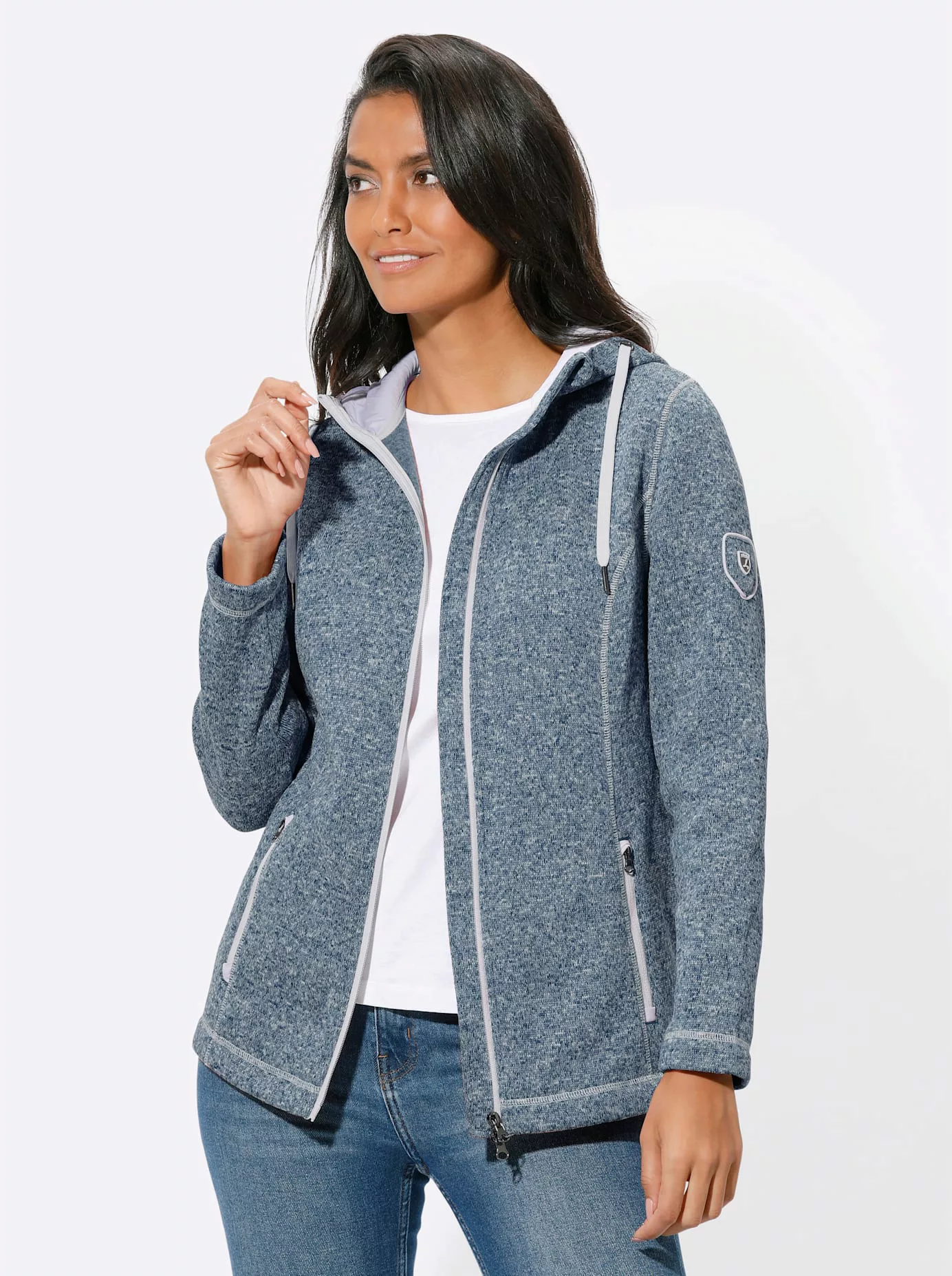 Casual Looks Strickfleecejacke günstig online kaufen