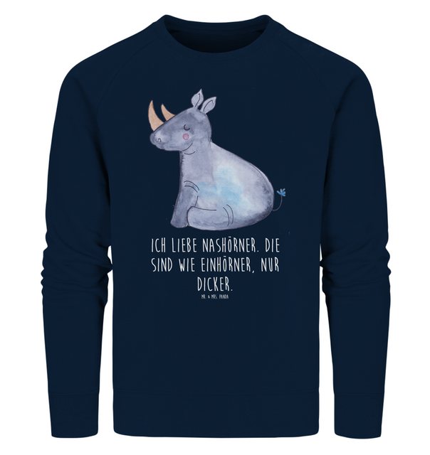 Mr. & Mrs. Panda Longpullover Größe XS Einhorn Nashorn - French Navy - Gesc günstig online kaufen