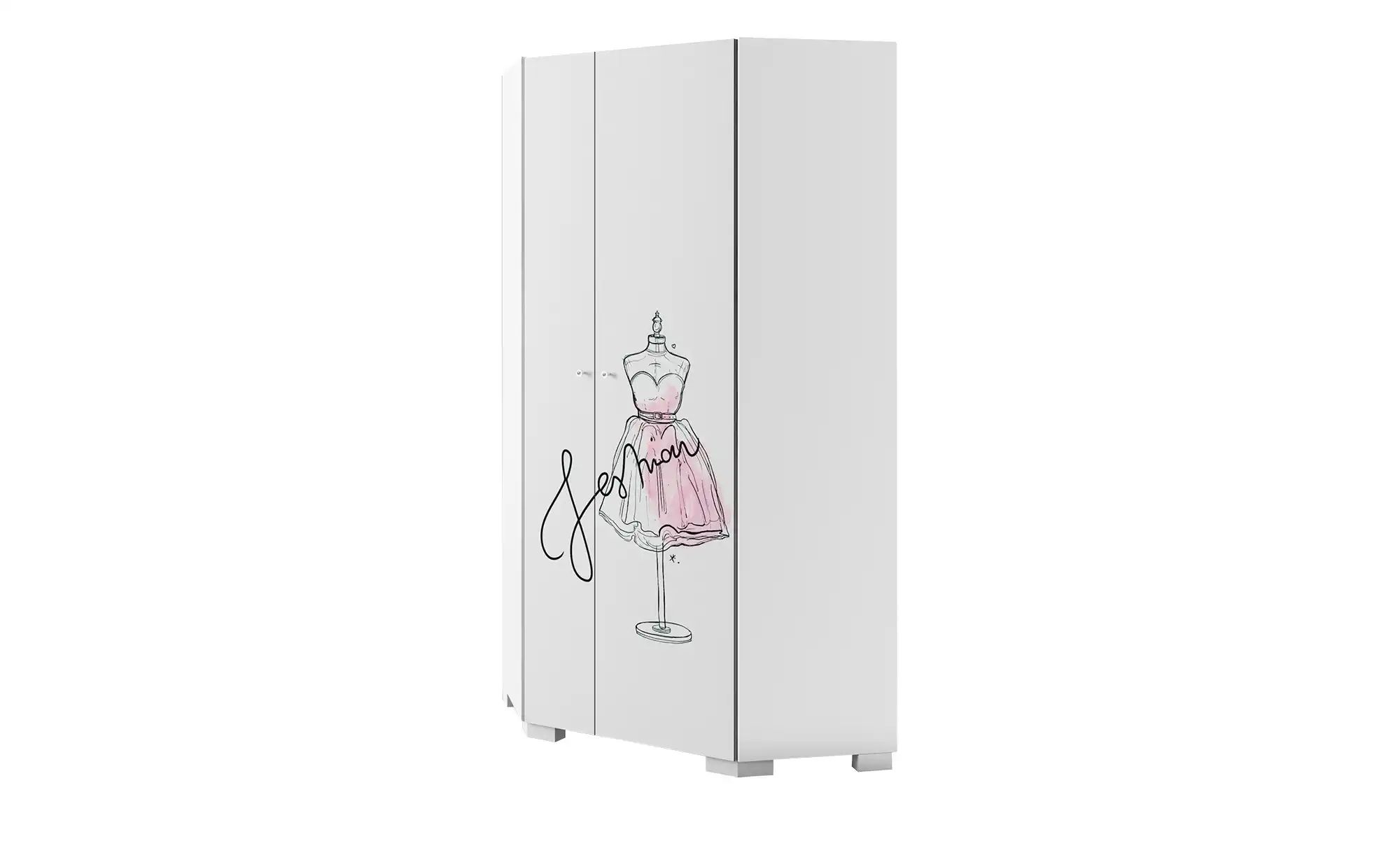 Eckschrank  Fashion Pink ¦ weiß ¦ Maße (cm): B: 96,7 H: 200 Jugendmöbel > J günstig online kaufen