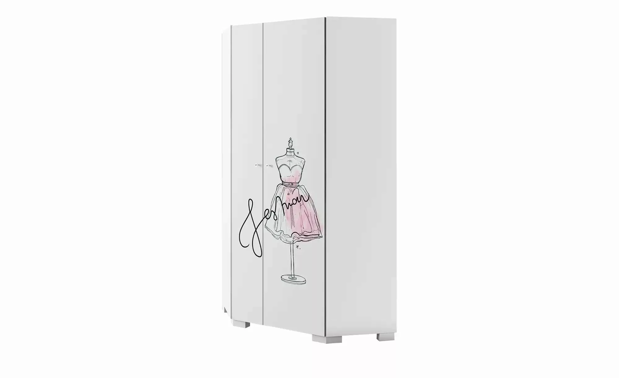 Eckschrank  Fashion Pink ¦ weiß ¦ Maße (cm): B: 96,7 H: 200 Jugendmöbel > J günstig online kaufen