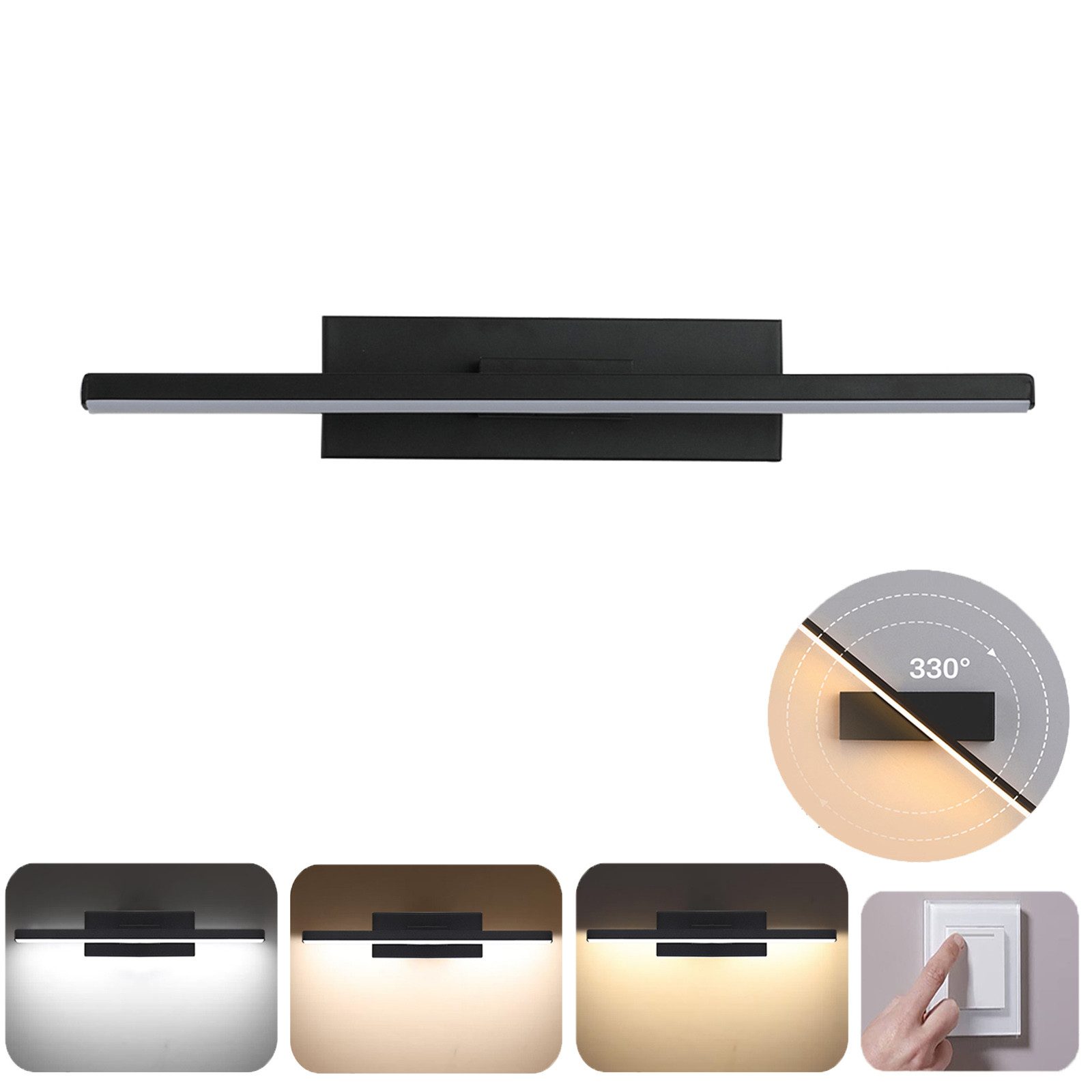 MUPOO LED Spiegelleuchte LED Wandleuchte 30/40/50 günstig online kaufen
