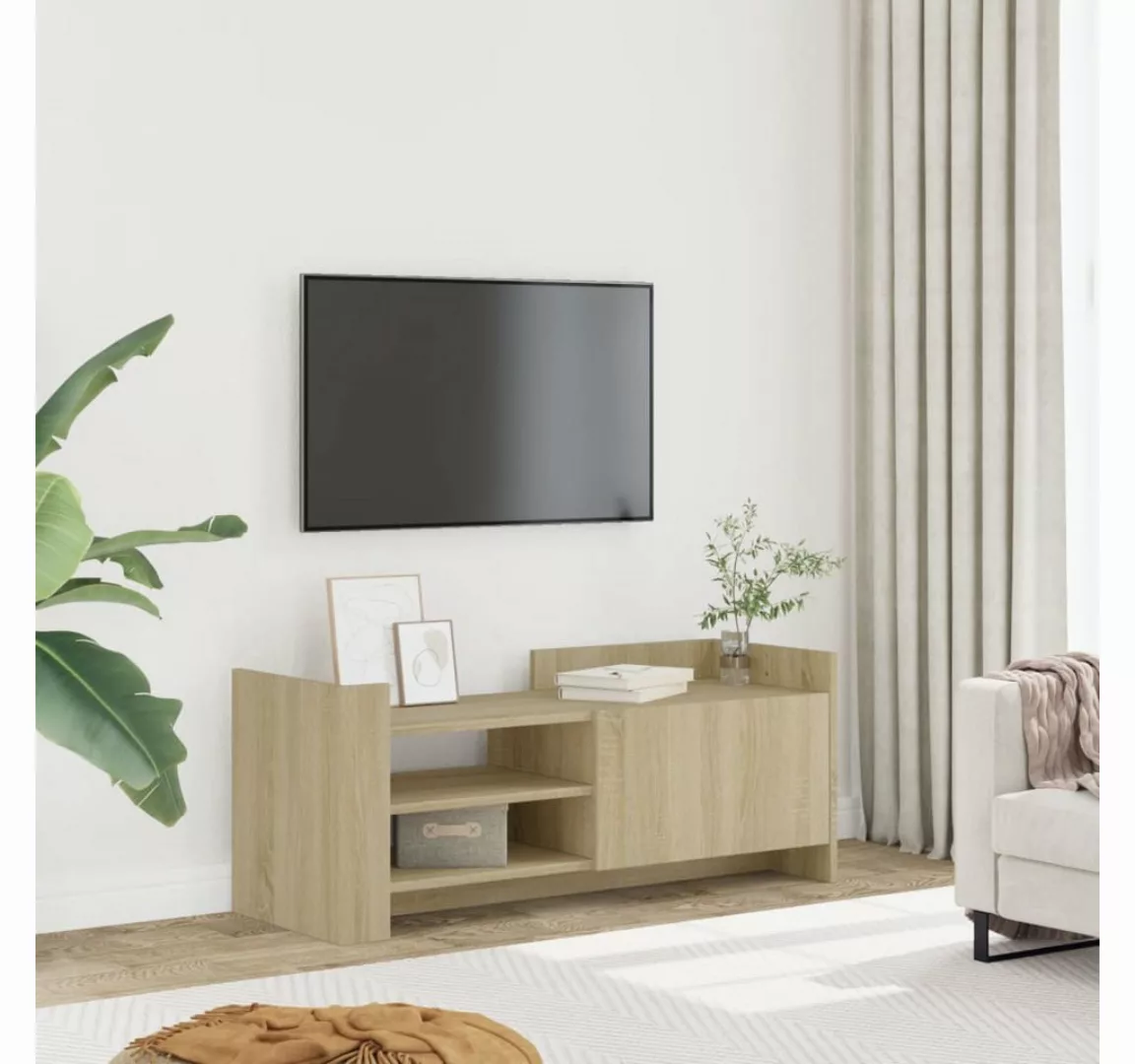 vidaXL Schrankmodule TV-Schrank Sonoma-Eiche 100x35x40 cm Holzwerkstoff günstig online kaufen