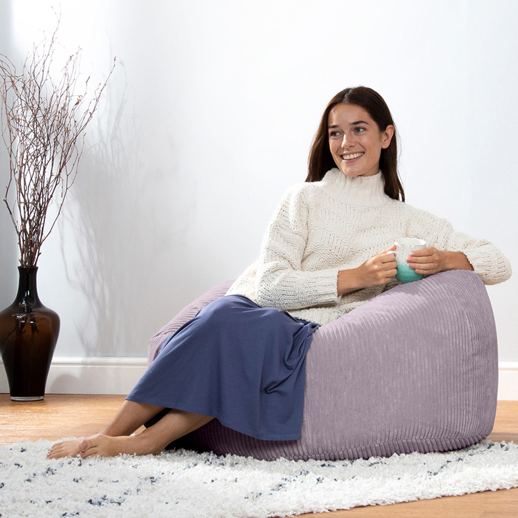 icon Sitzsack Erwachsene aus Cord flauschig günstig online kaufen