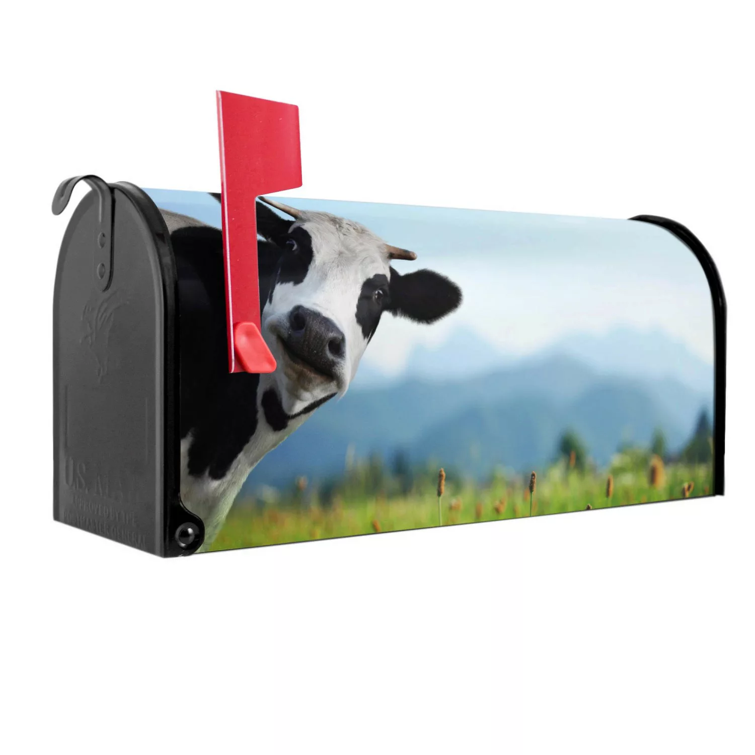 Banjado Amerikanischer Briefkasten Schwarz 48x22x16cm US Mailbox Letterbox günstig online kaufen