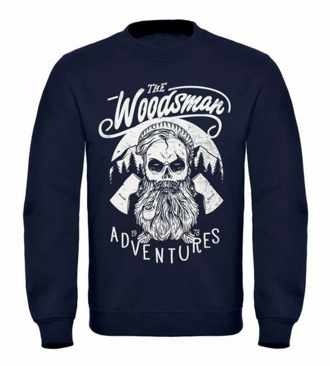 Neverless Sweatshirt Herren Sweatshirt Lumberjack Woodsman Hipster Bart Sku günstig online kaufen