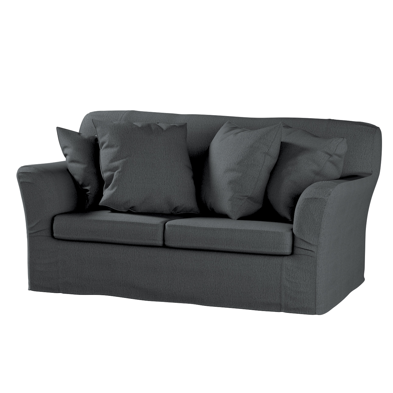Bezug für Tomelilla 2-Sitzer Sofa nicht ausklappbar, stahlgrau, Sofahusse, günstig online kaufen