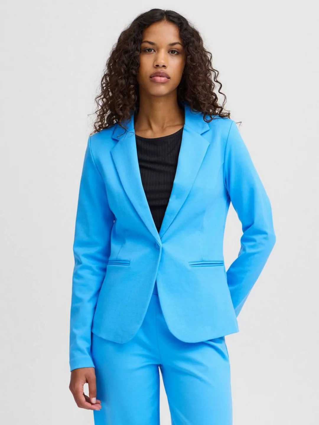 Ichi Kurzblazer Kate (1-tlg) Plain/ohne Details günstig online kaufen