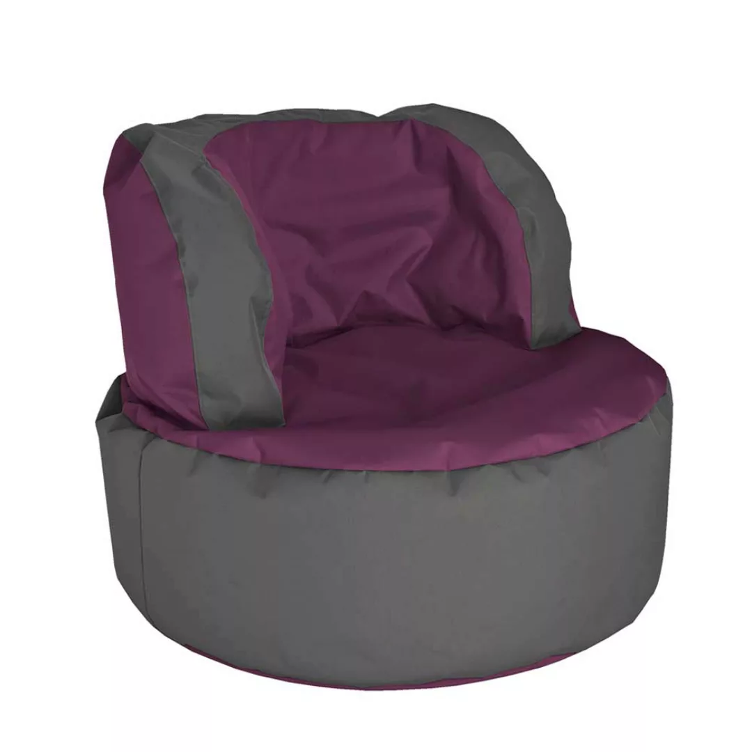 Sitzsack Sessel in Violett Grau günstig online kaufen