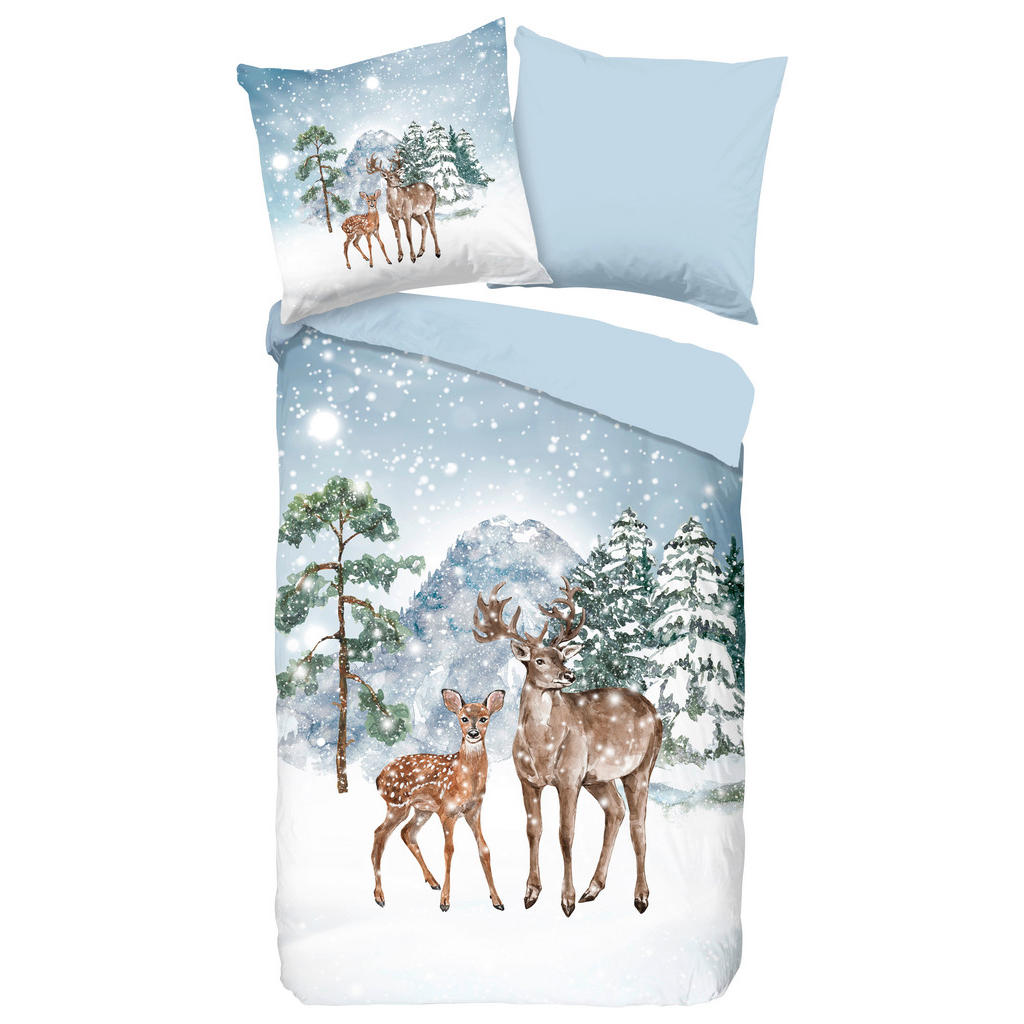 good morning Wendebettwäsche »Deer Winter Landscape«, (2 tlg.) günstig online kaufen
