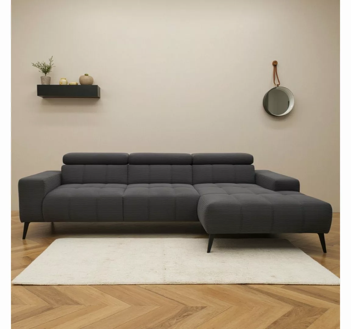 DOMO collection Ecksofa "Trento L-Form, mit Kufenfuß oder Einzelfuß", wahlw günstig online kaufen