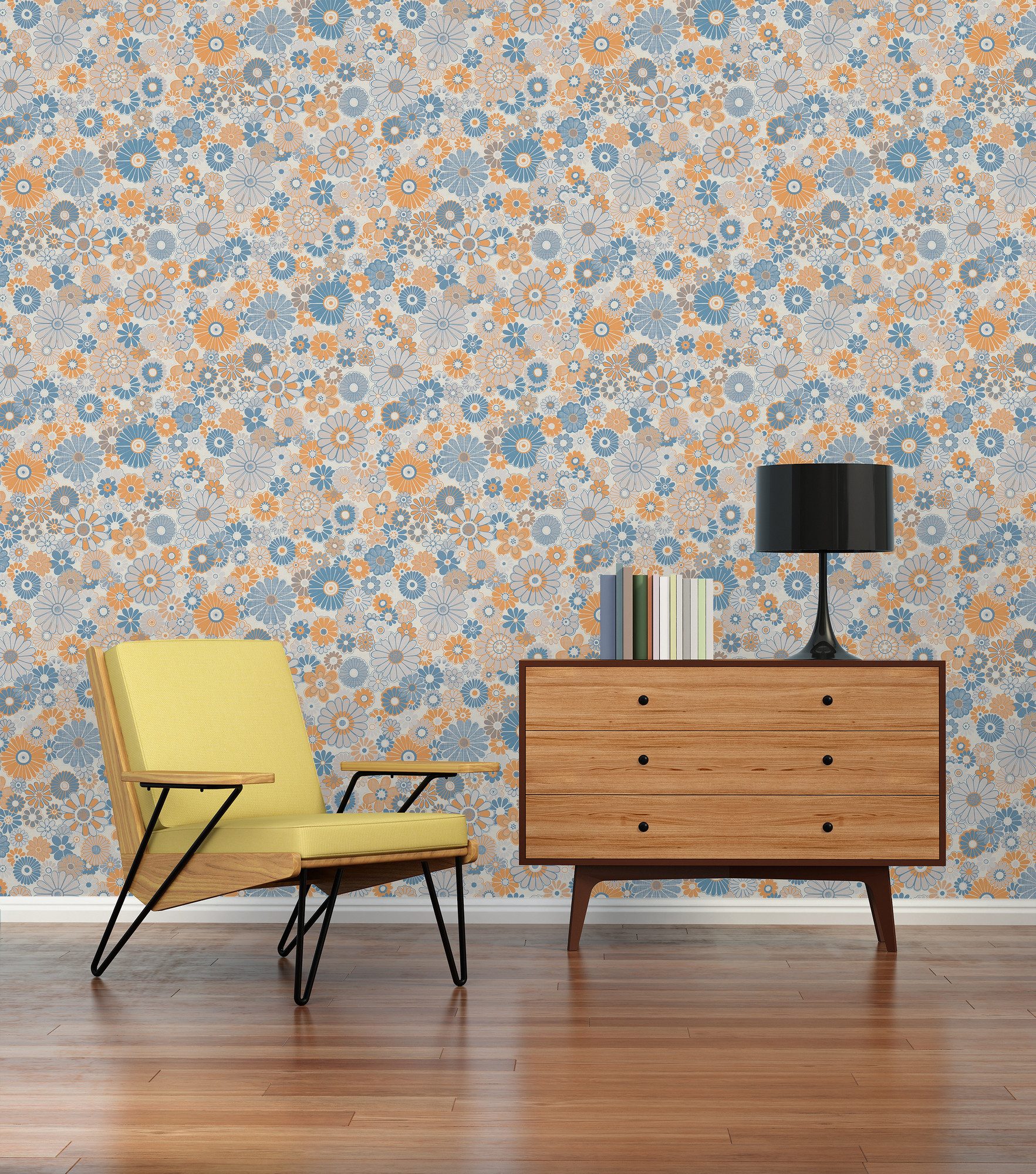 Bricoflor Vliestapete Retro Chic 395352 günstig online kaufen