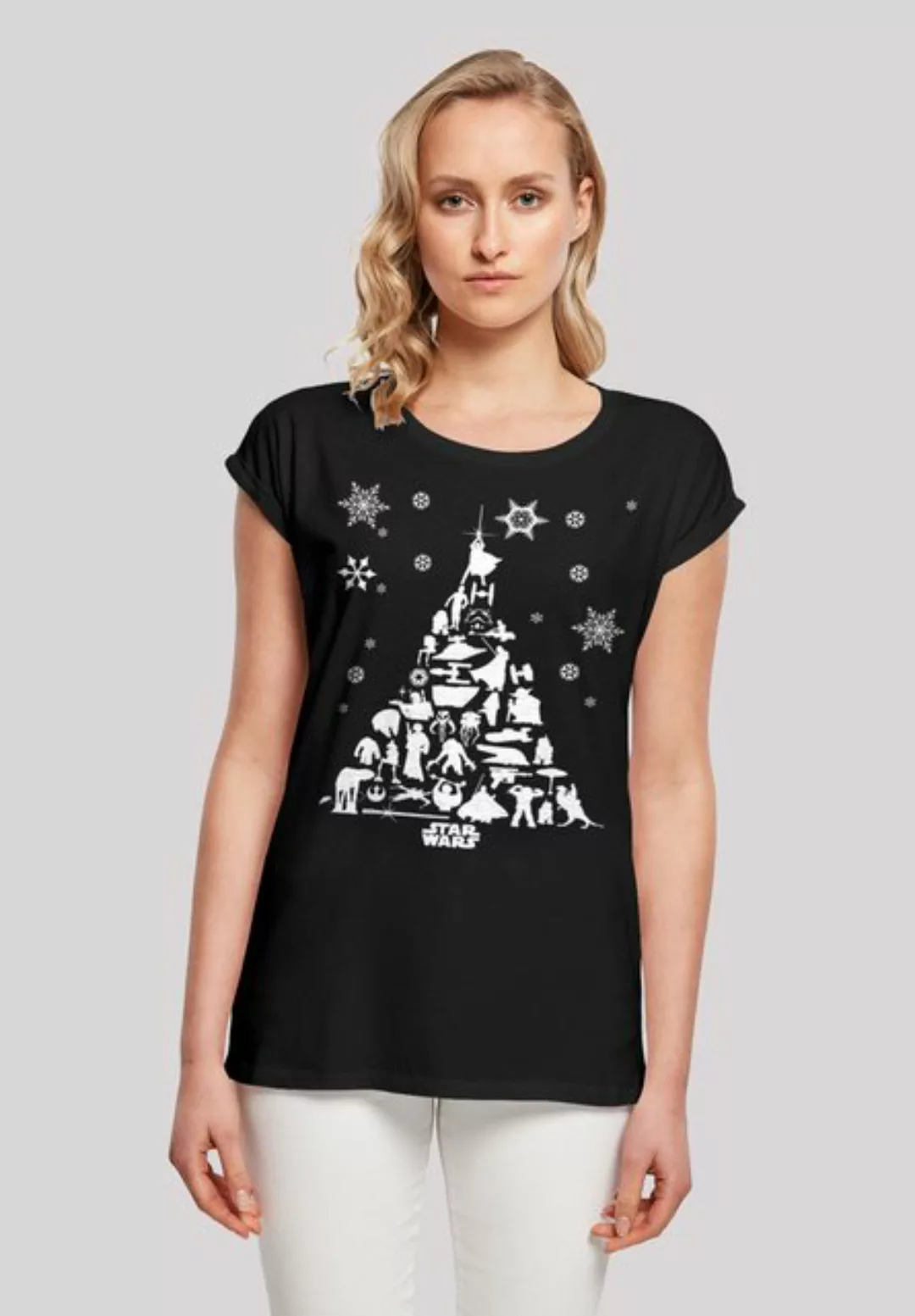 F4NT4STIC T-Shirt Star Wars Christmas Weihnachtsbaum Print günstig online kaufen