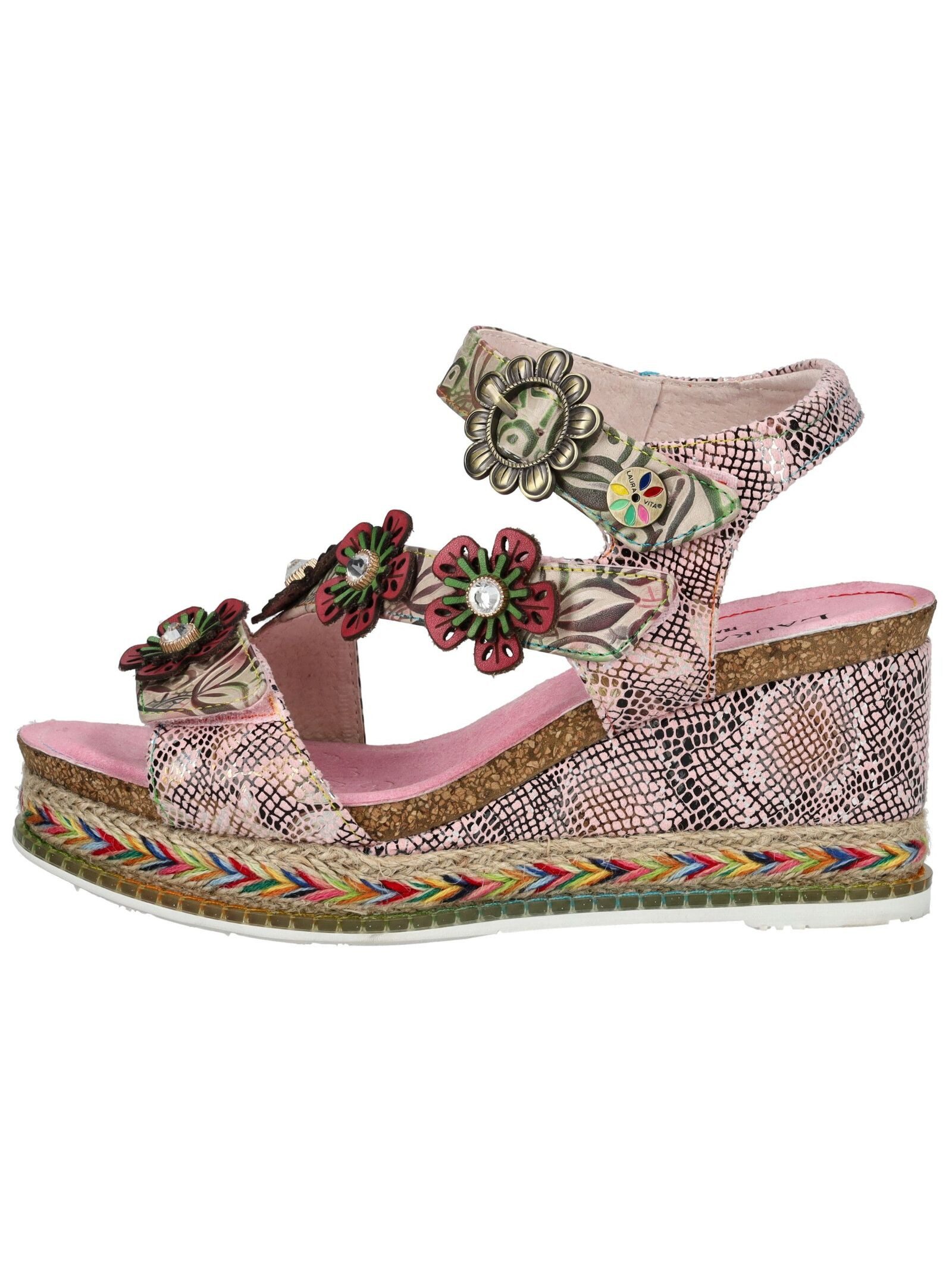 LAURA VITA Sandalen Leder/Synthetik Keilsandalette günstig online kaufen