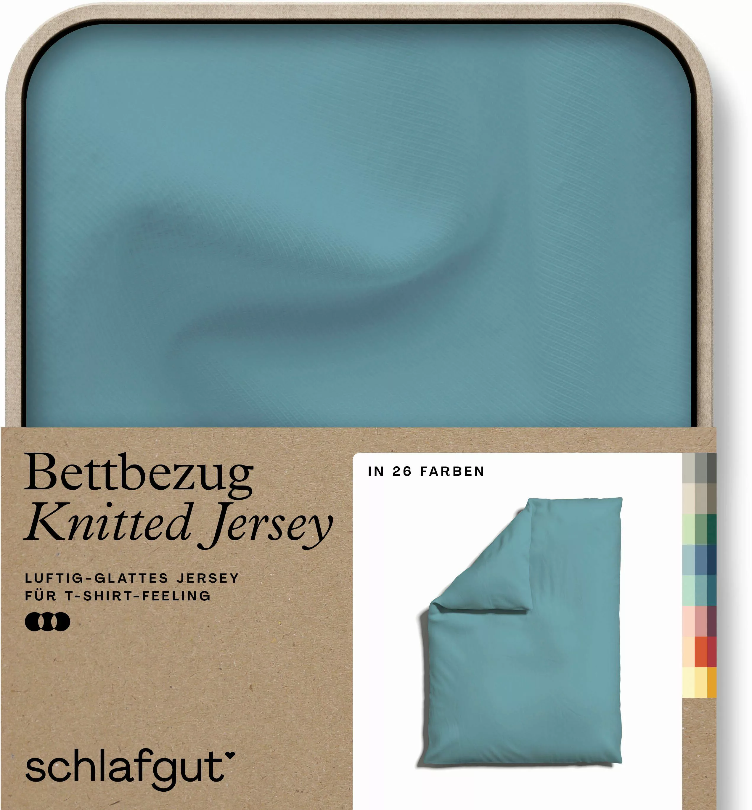 Schlafgut Bettbezug Knitted Jersey uni, aus günstig online kaufen