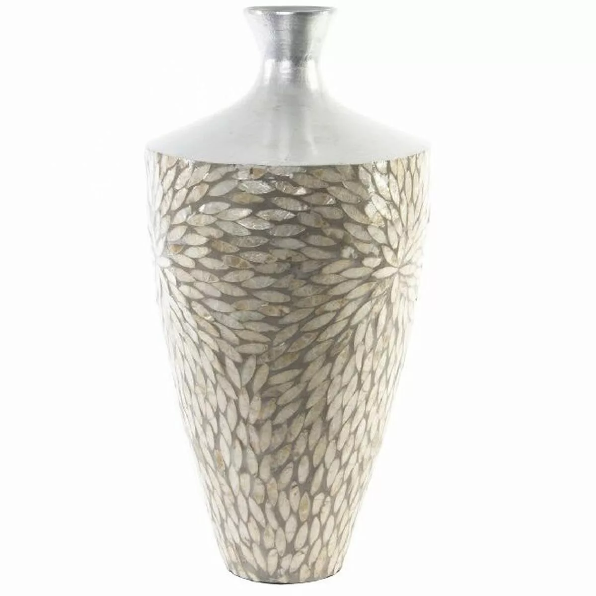 Vase Dkd Home Decor Mosaik Silberfarben Grau Perlmutt Bambus (25 X 25 X 50, günstig online kaufen