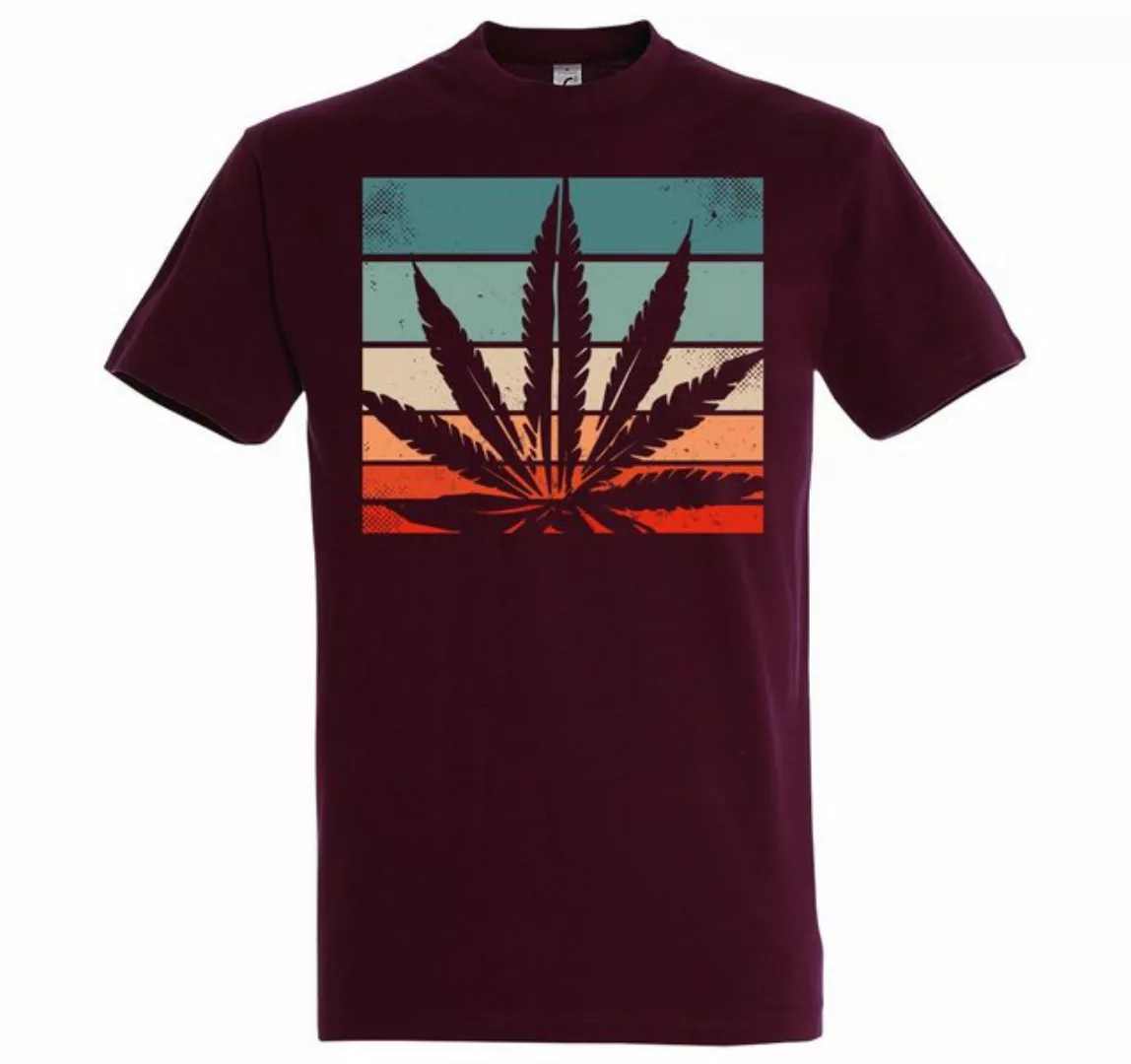 Youth Designz T-Shirt Retro Cannabis Herren T-Shirt mit Trendigem Frontdruc günstig online kaufen