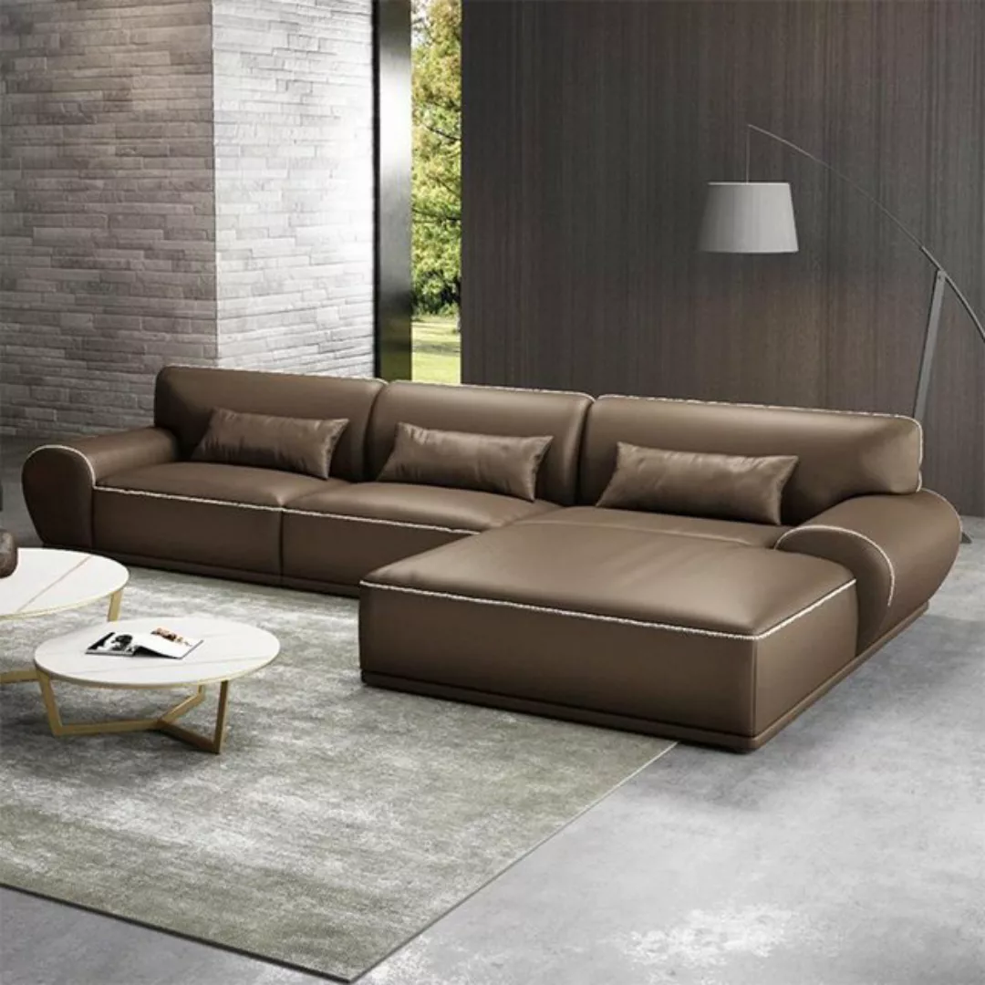 JVmoebel Ecksofa, Design Esk Ecksofa L-form Modern Sofas Ledersofa Couch Wo günstig online kaufen