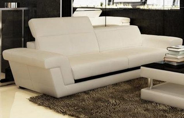 JVmoebel Sofa Beiger Ledersofa Wohnlandschaft luxus Polstermöbel Neu Design günstig online kaufen