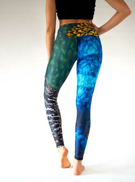 Yoga Leggings Pfau Bunt günstig online kaufen