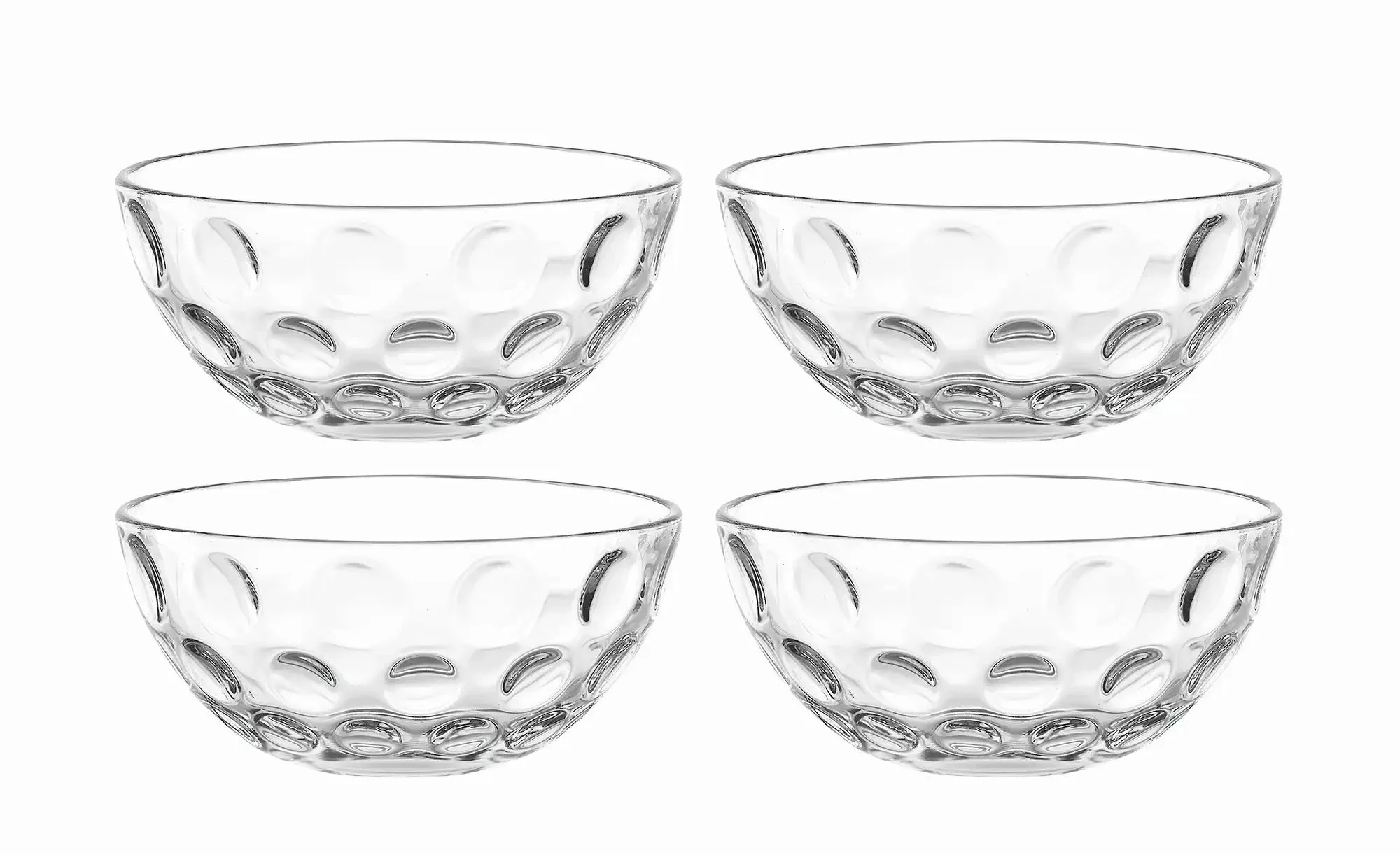 LEONARDO 4er-Schalenset  Cucina Optic ¦ transparent/klar ¦ Glas Geschirr > günstig online kaufen