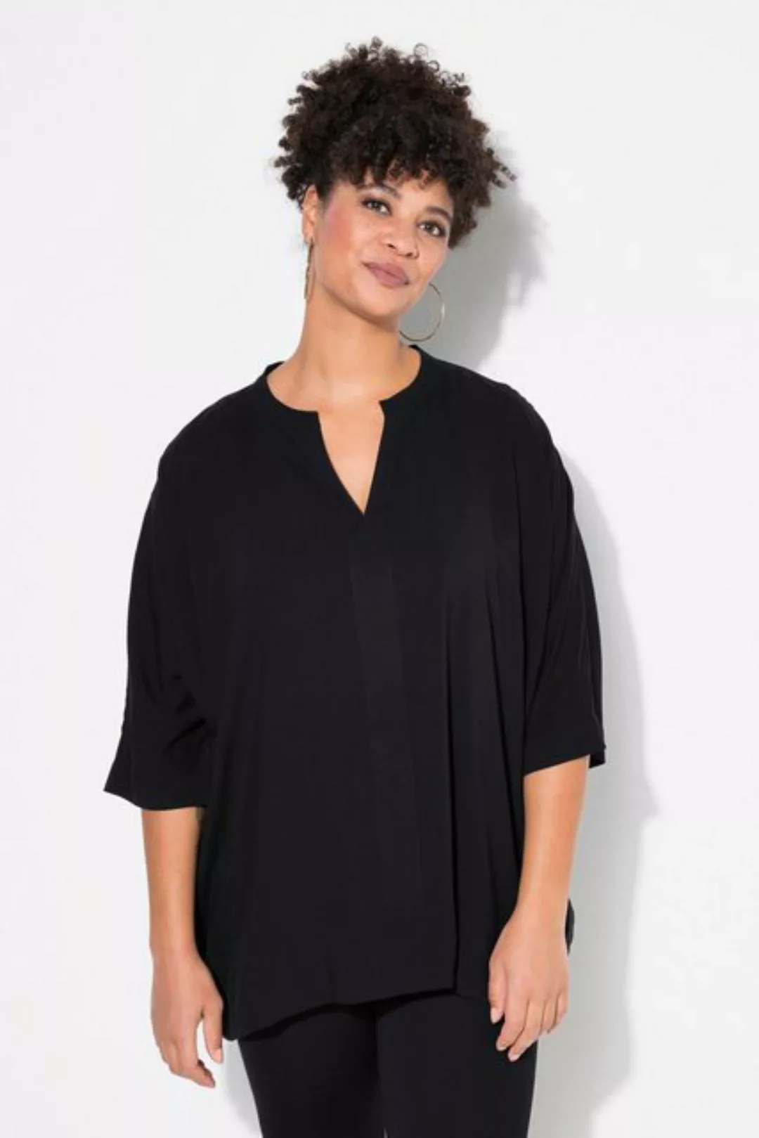 MIAMODA Druckbluse Blusenshirt oversized Zipfelsaum günstig online kaufen