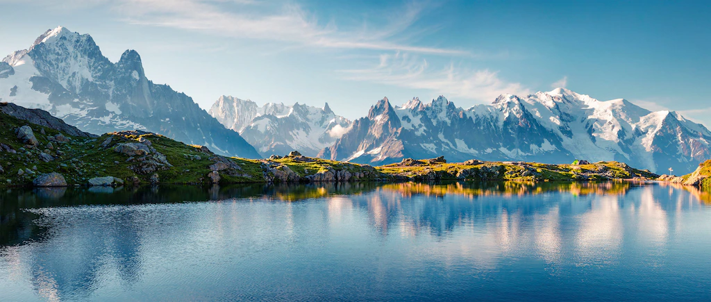 Bönninghoff Leinwandbild "Mont Blanc", Berge, (1 St.), BxH: 140x60 cm günstig online kaufen