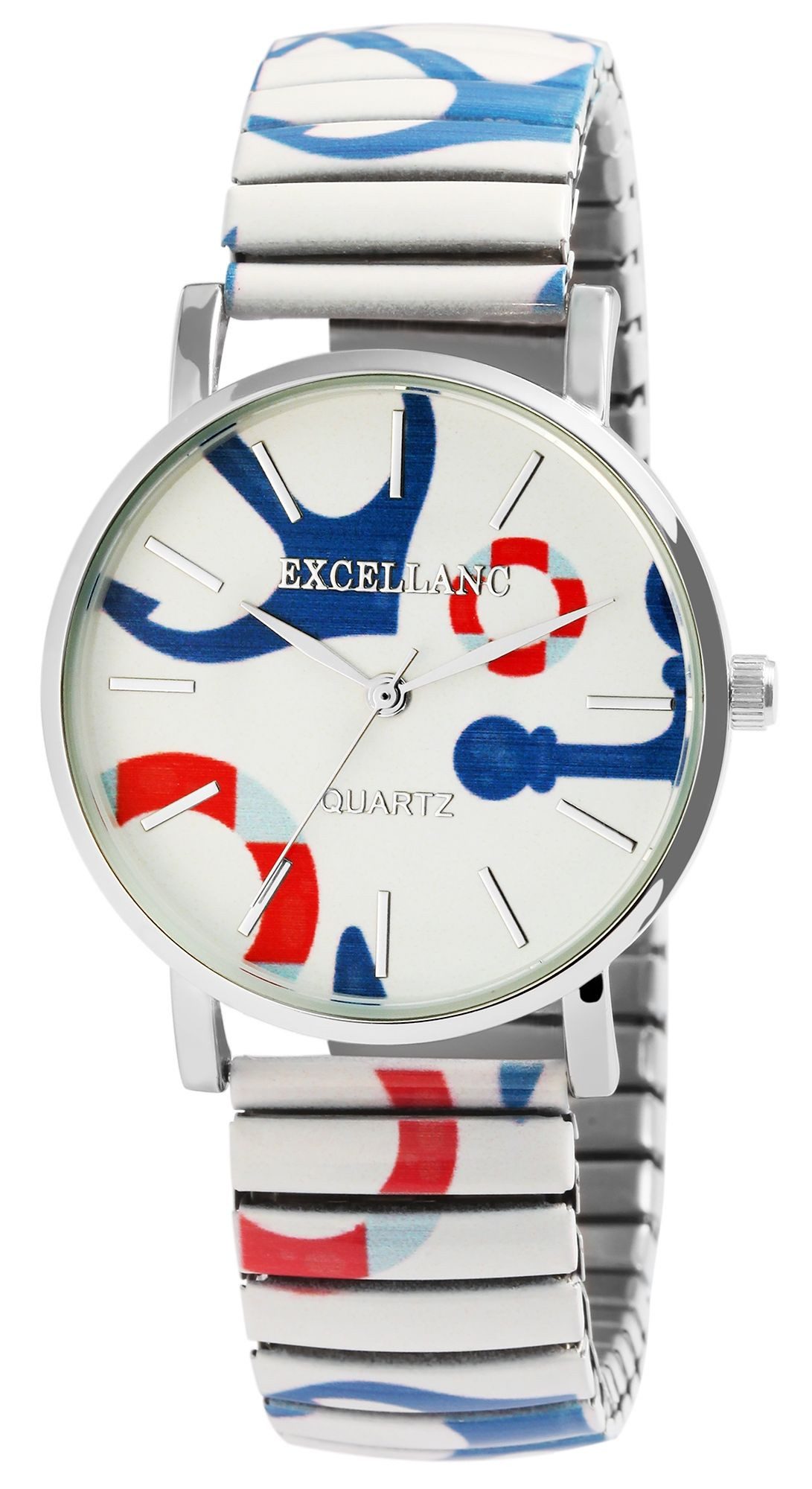 Excellanc Quarzuhr 1700060 Edelstahlzugband, D 36 günstig online kaufen
