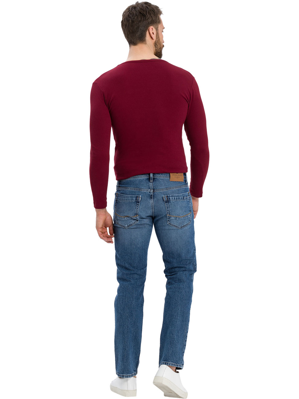 Cross Jeans Herren Jeans Antonio - Relaxed Fit - Blau - Acid Blue günstig online kaufen
